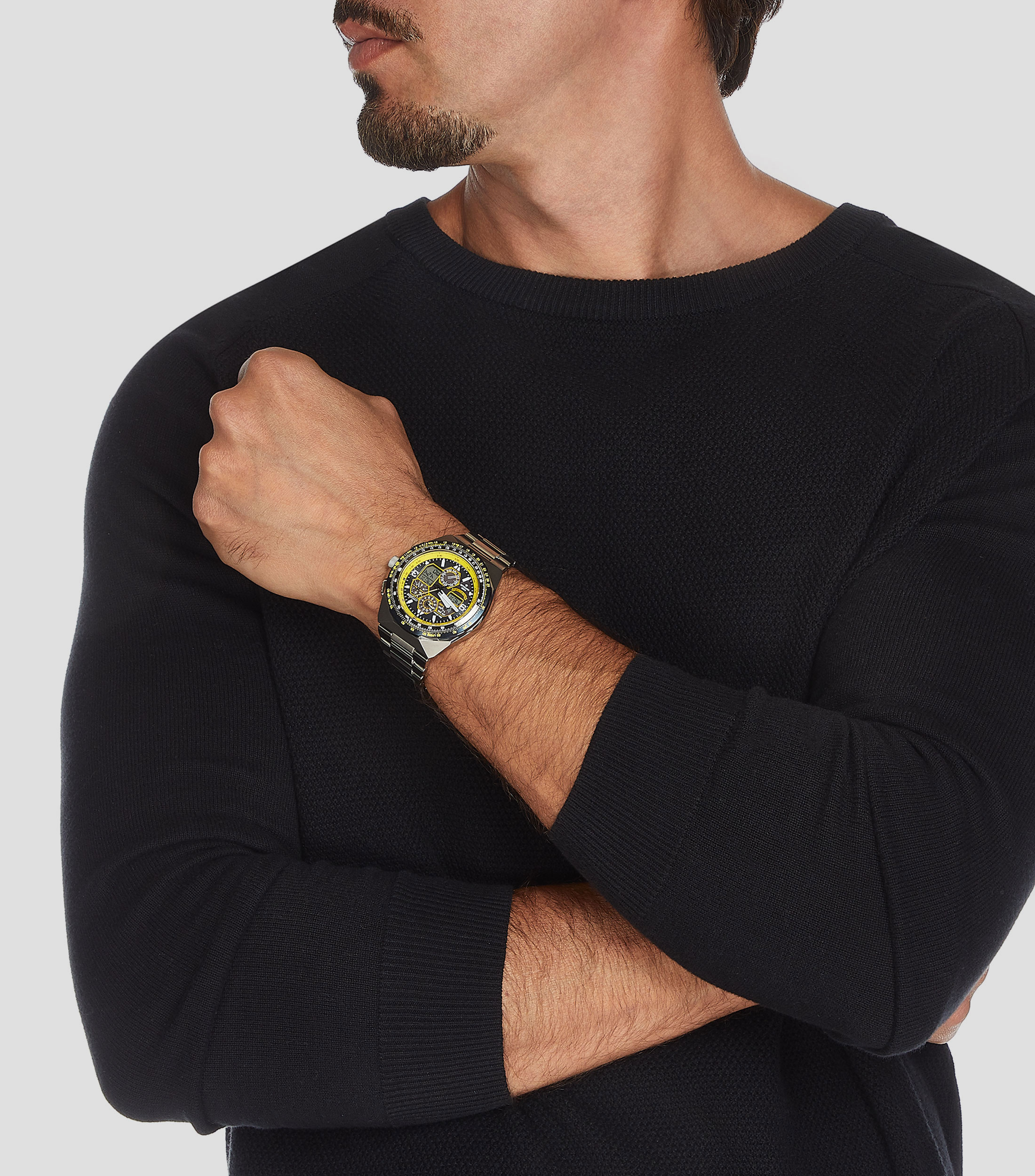 Reloj para Hombre Promaster Skyhawk A-T Angels Casual Plata, Azul