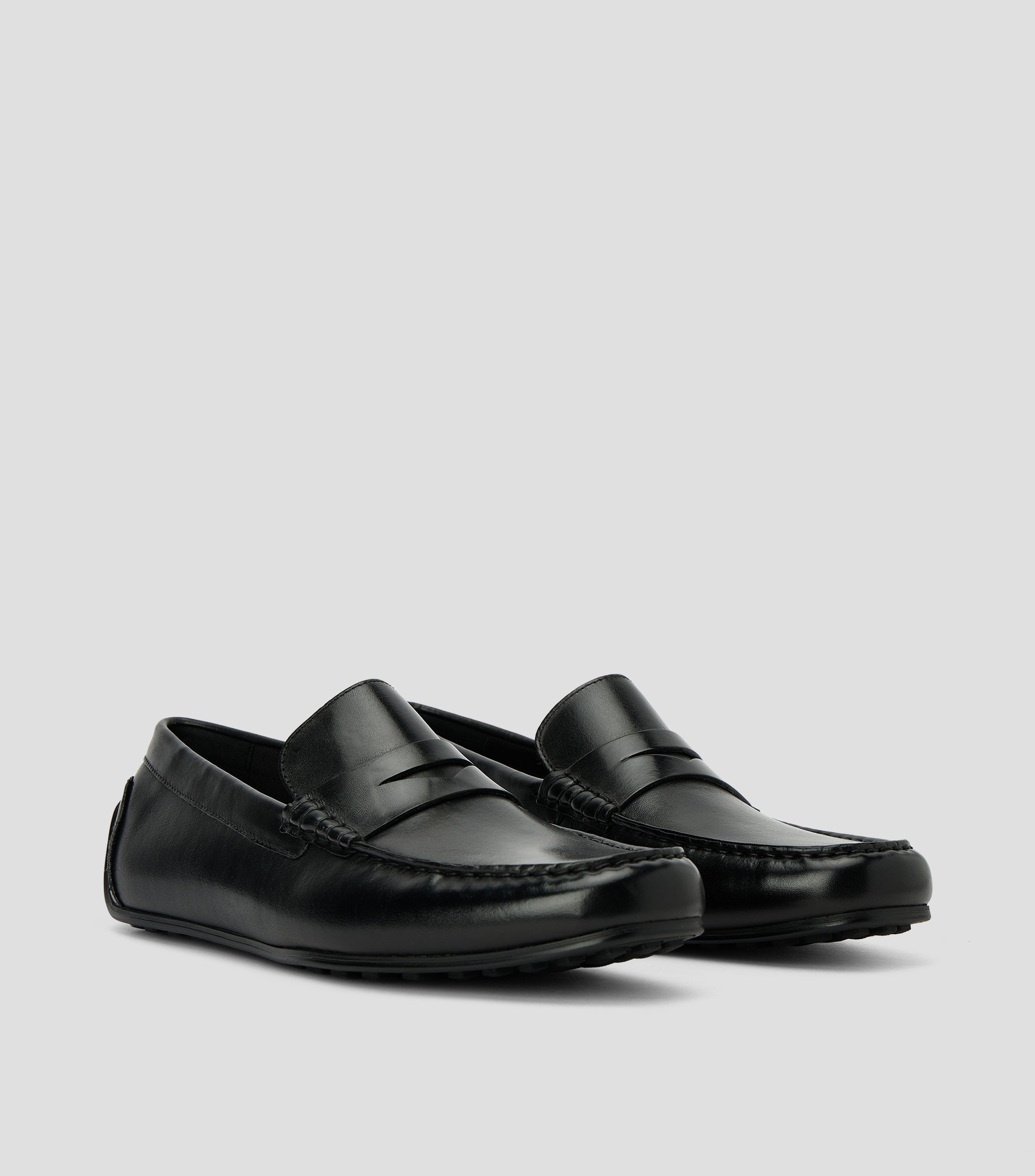 Mocasines en piel Hombre