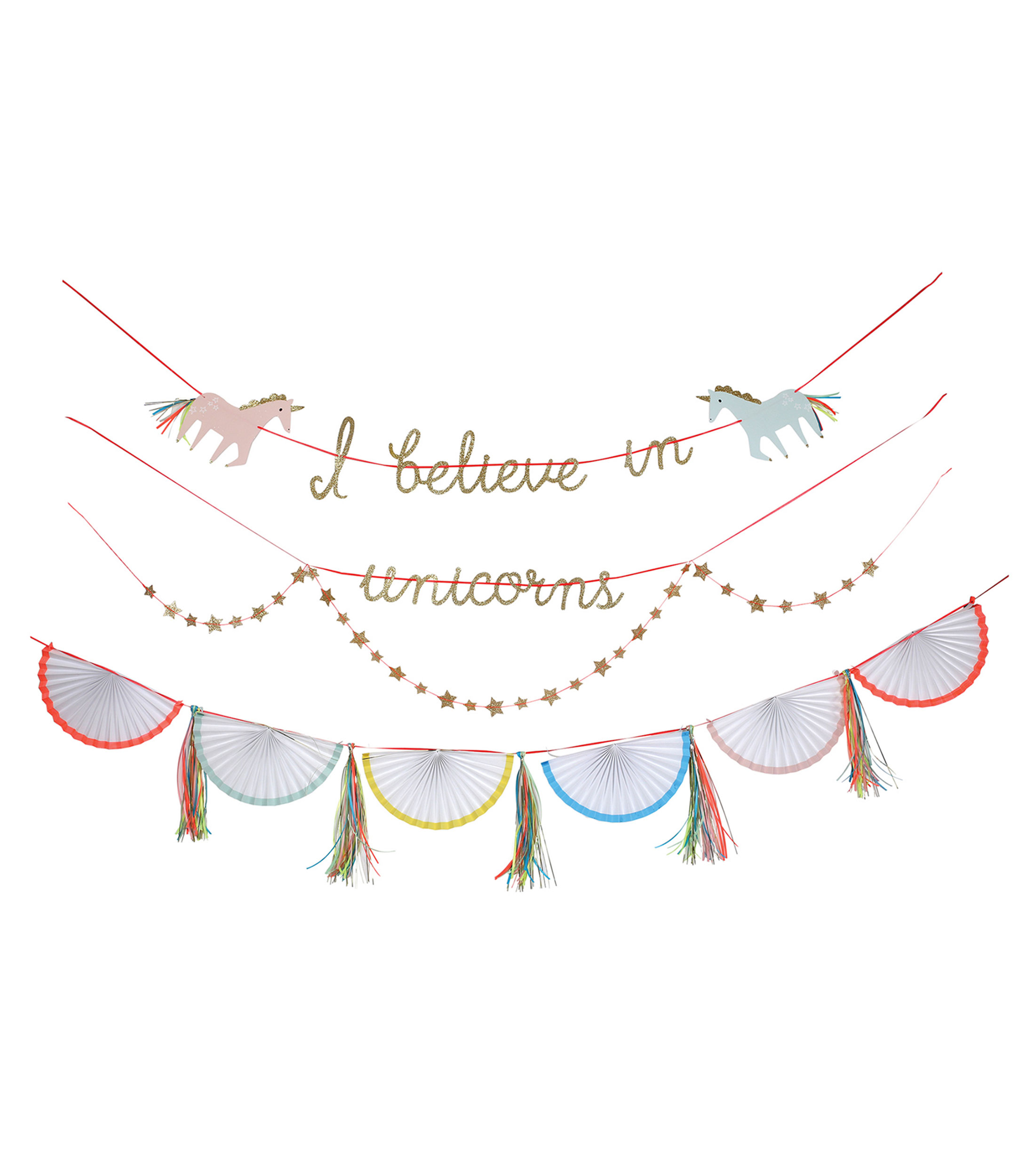 Set de Cumpleaños I Believe In Unicorns Garland