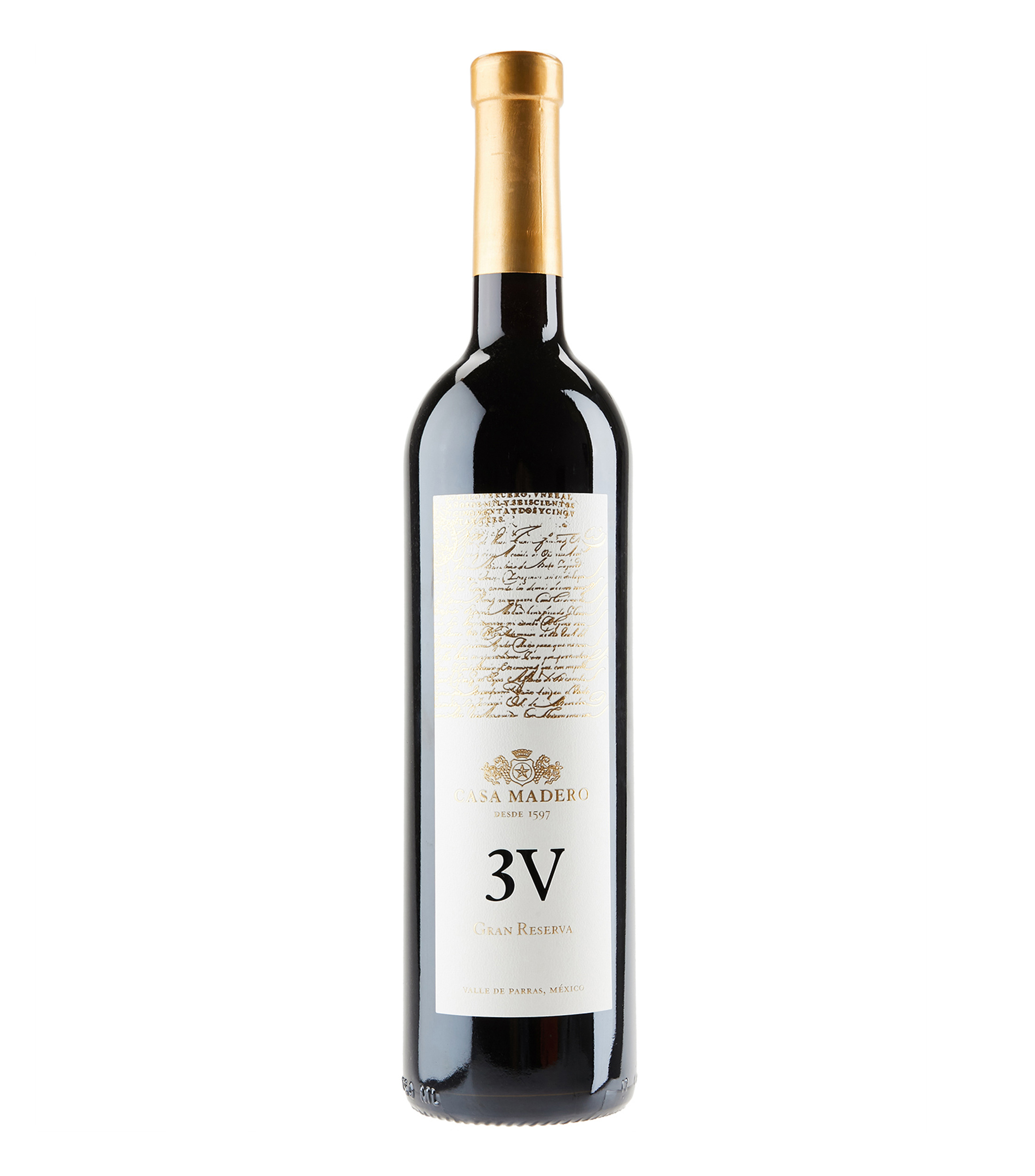 Vino tinto Cabernet Sauvignon Casa Madero 3V, 750 ml
