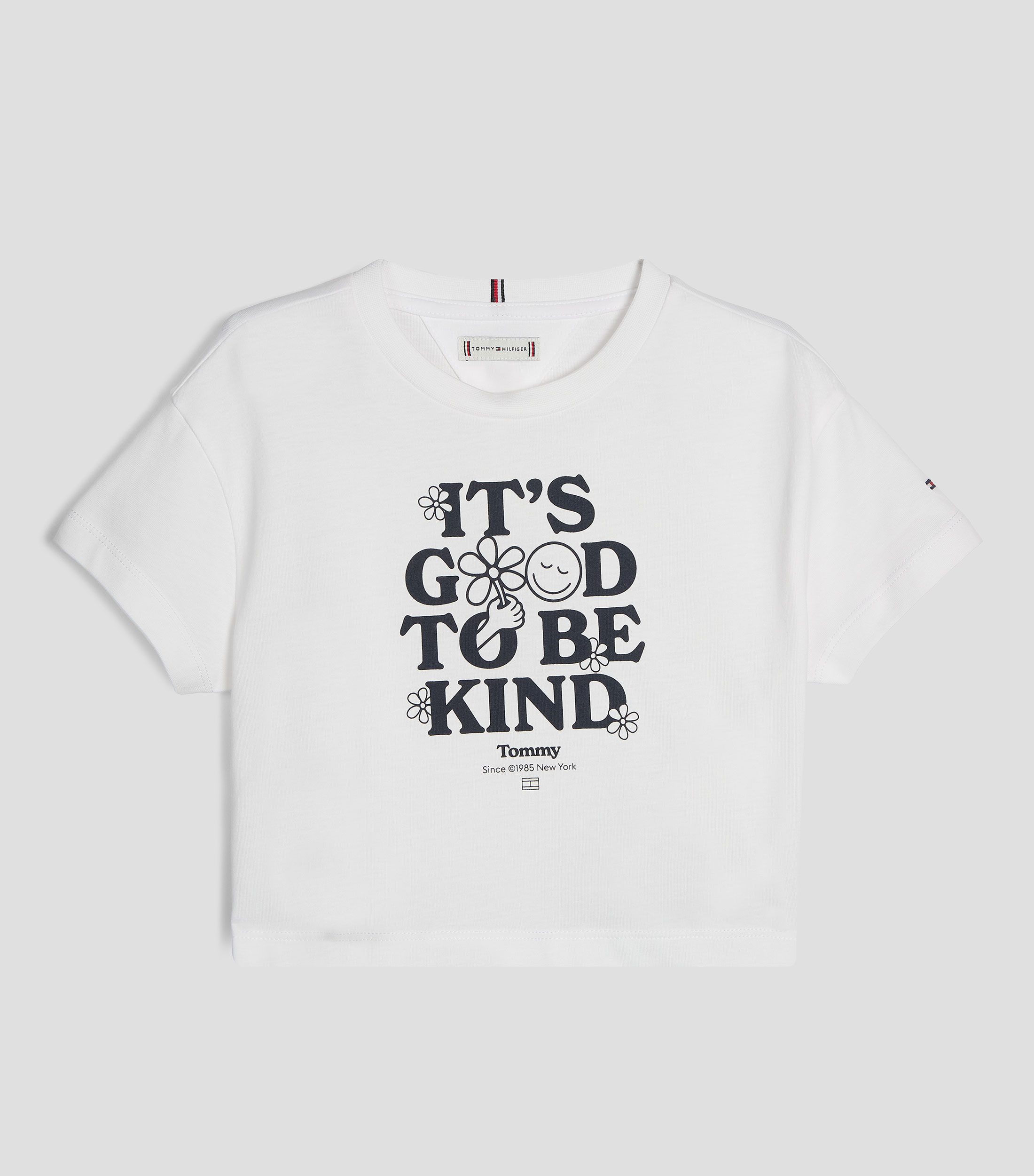 Playera estampada manga corta Niña