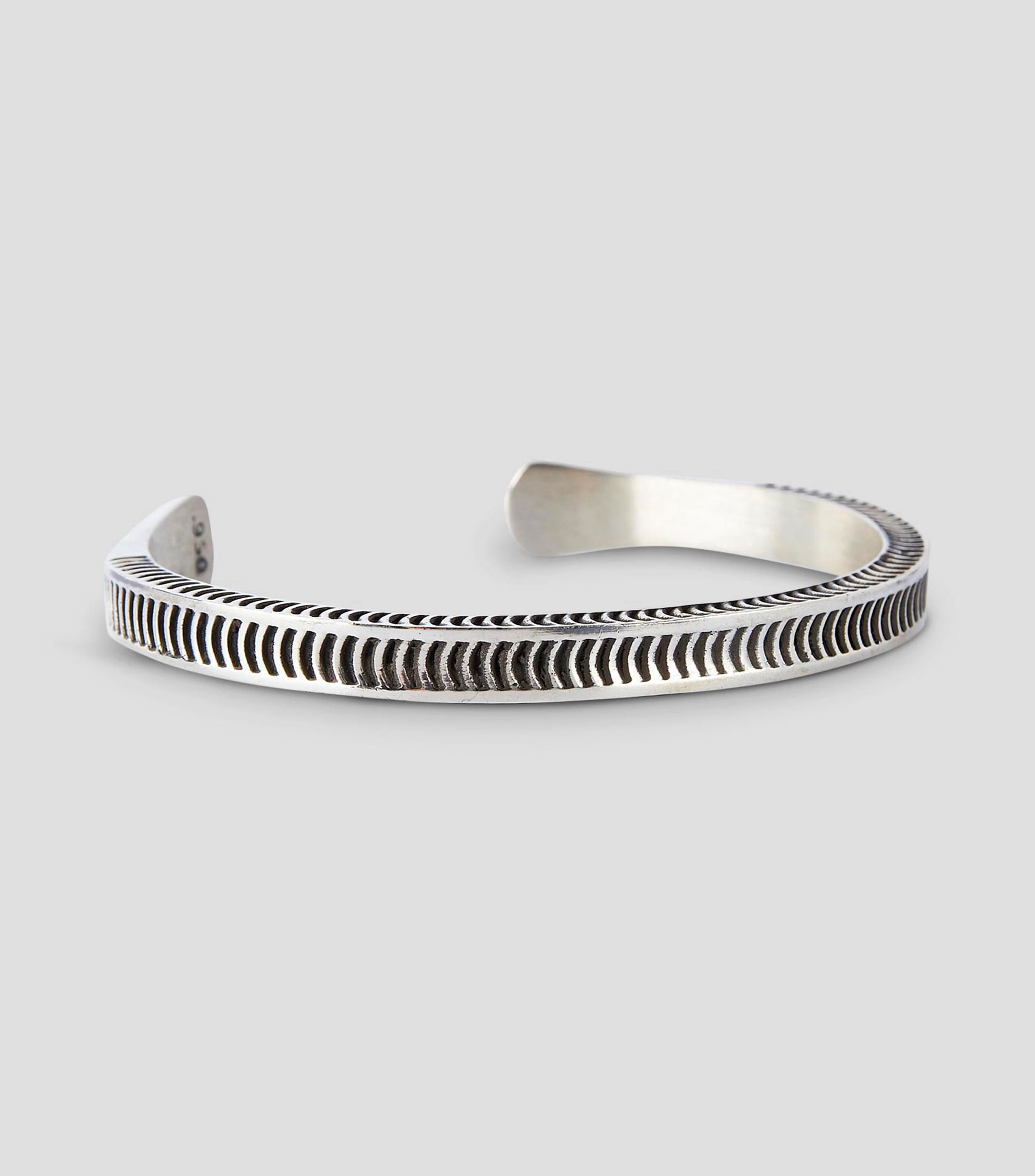 Brazalete ajustable en plata .925 Riviera Unisex