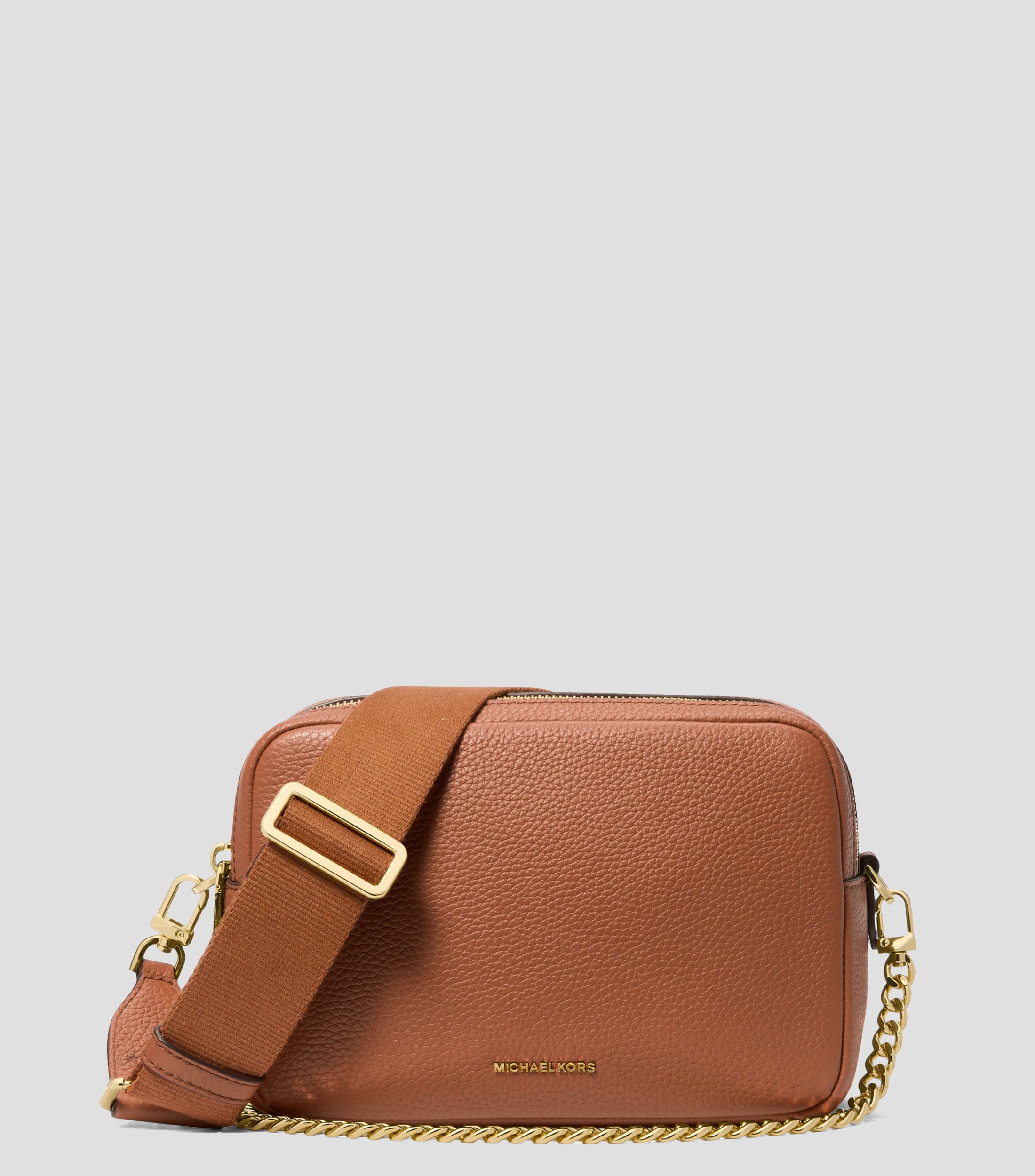 Bolsa Crossbody en piel granulada Mujer