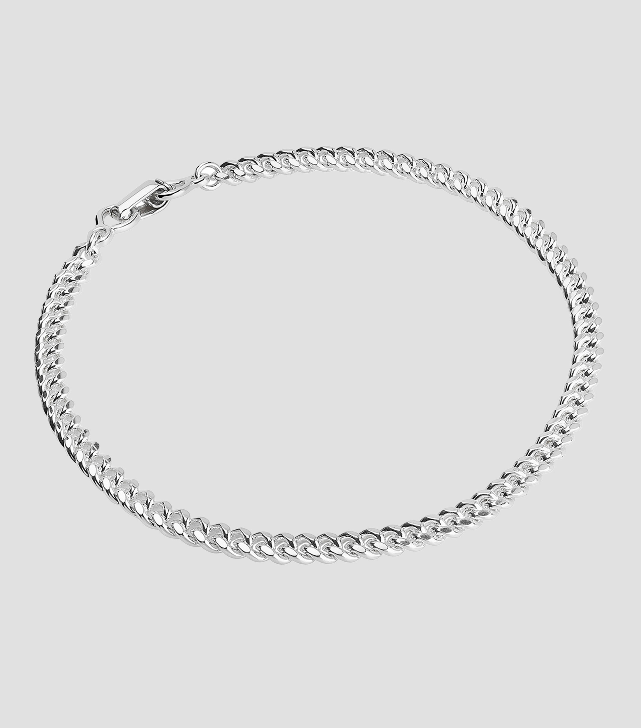 Pulsera en plata cadena Hombre