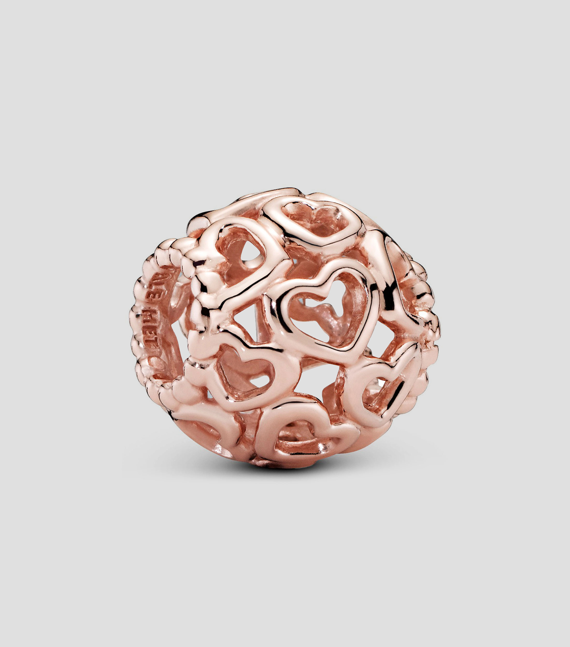 Charm Corazones en plata Mujer