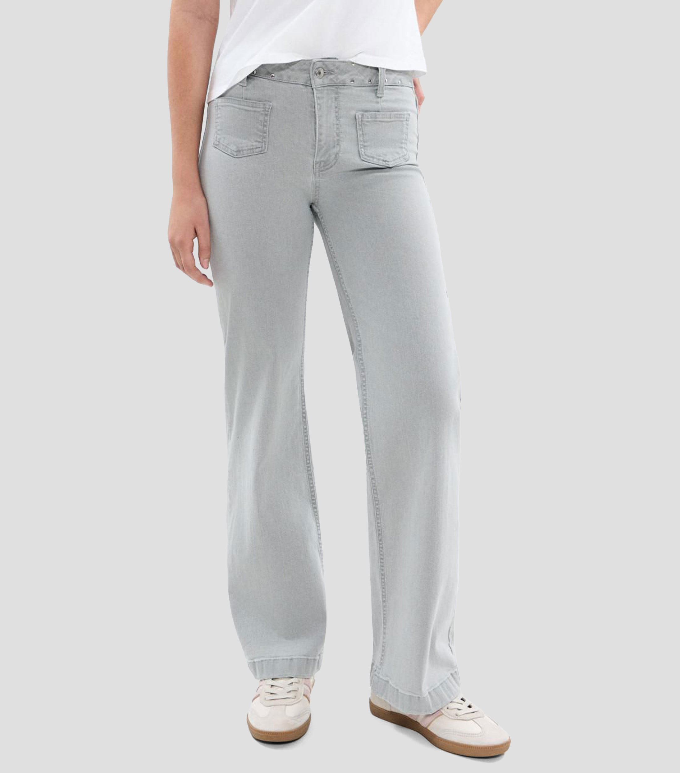 Jeans culotte recto Mujer