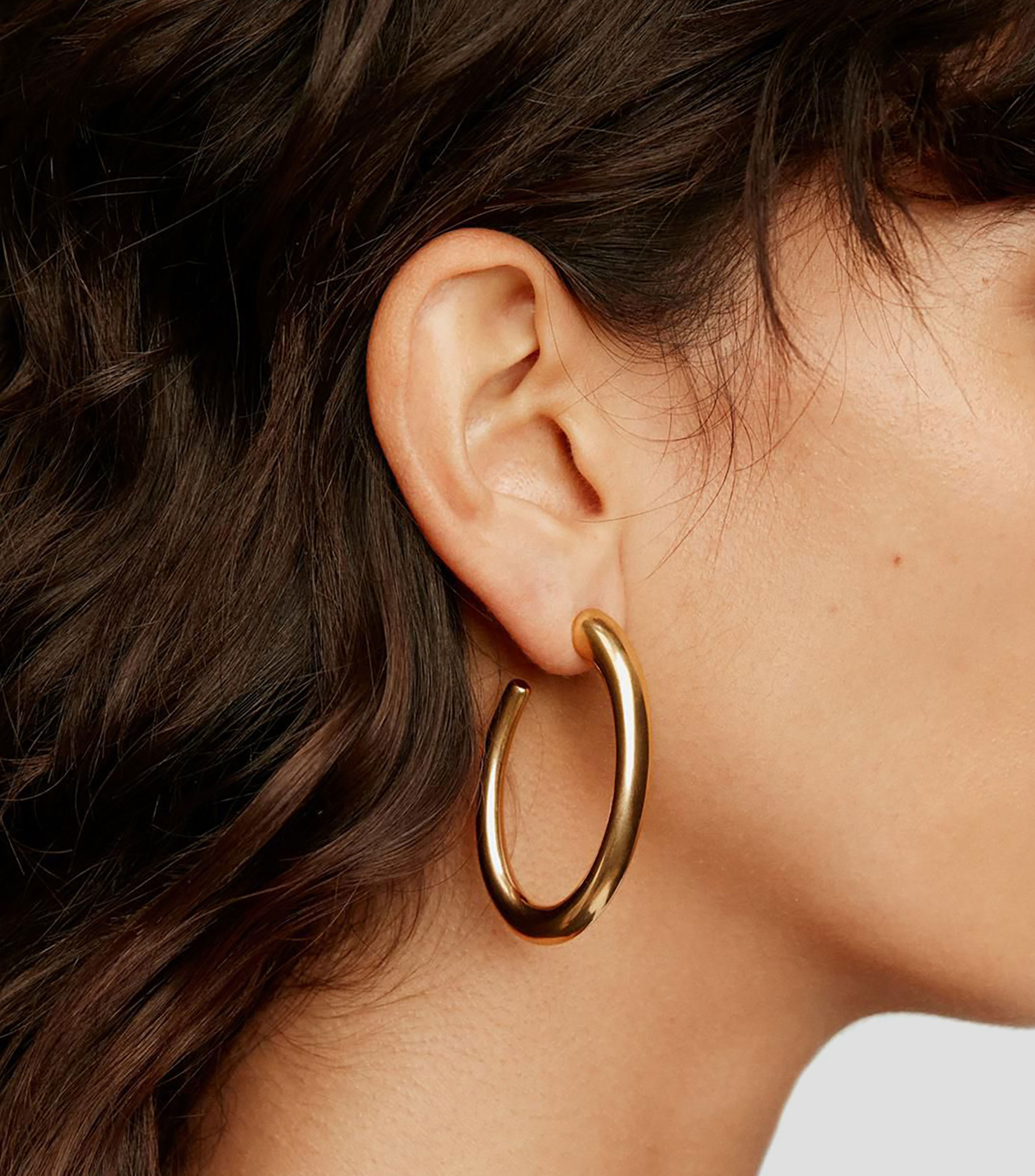 Pendientes de aro en plata .925 Mujer