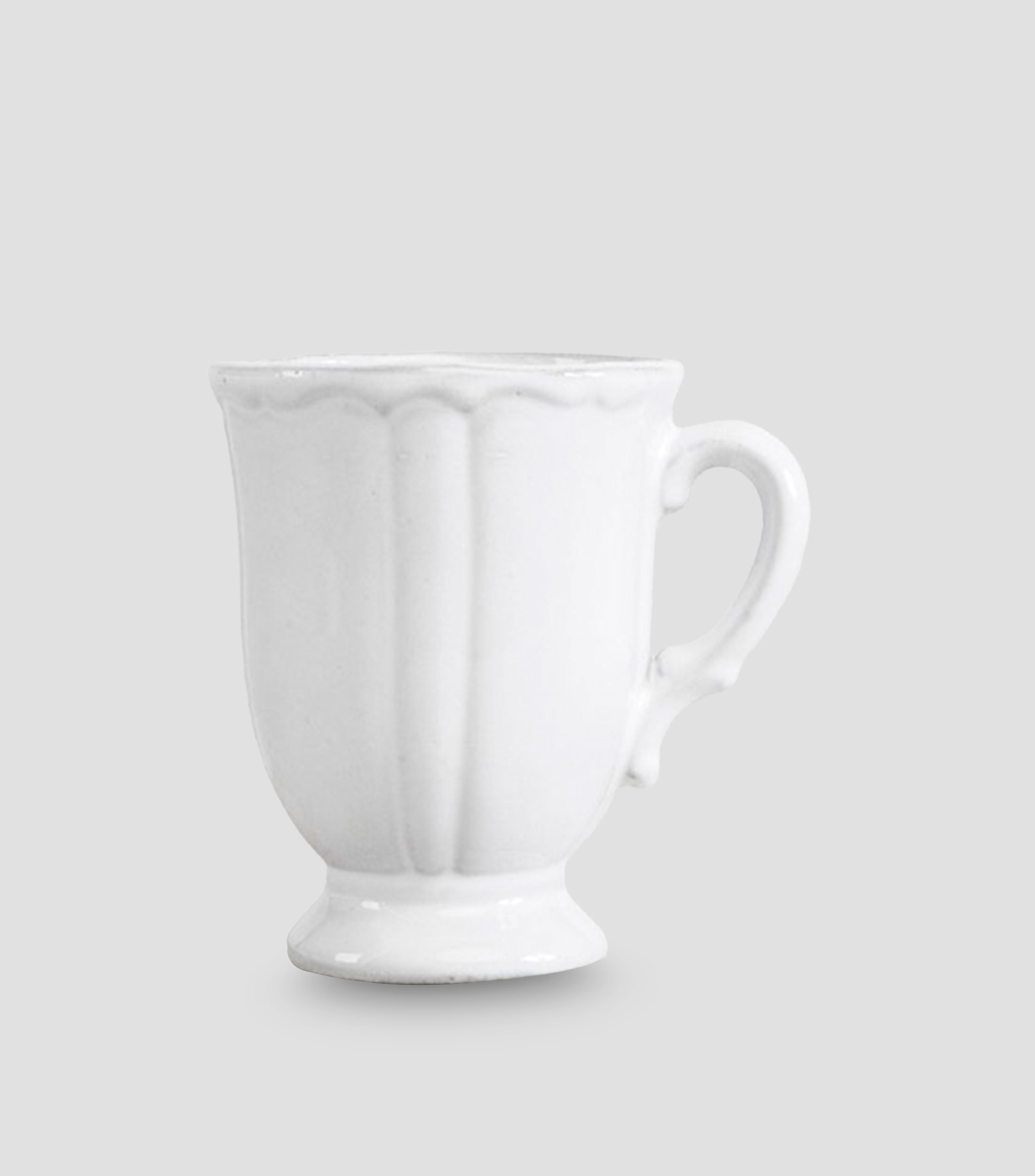 Taza para café Cantini blanca en cerámica, 235 ml