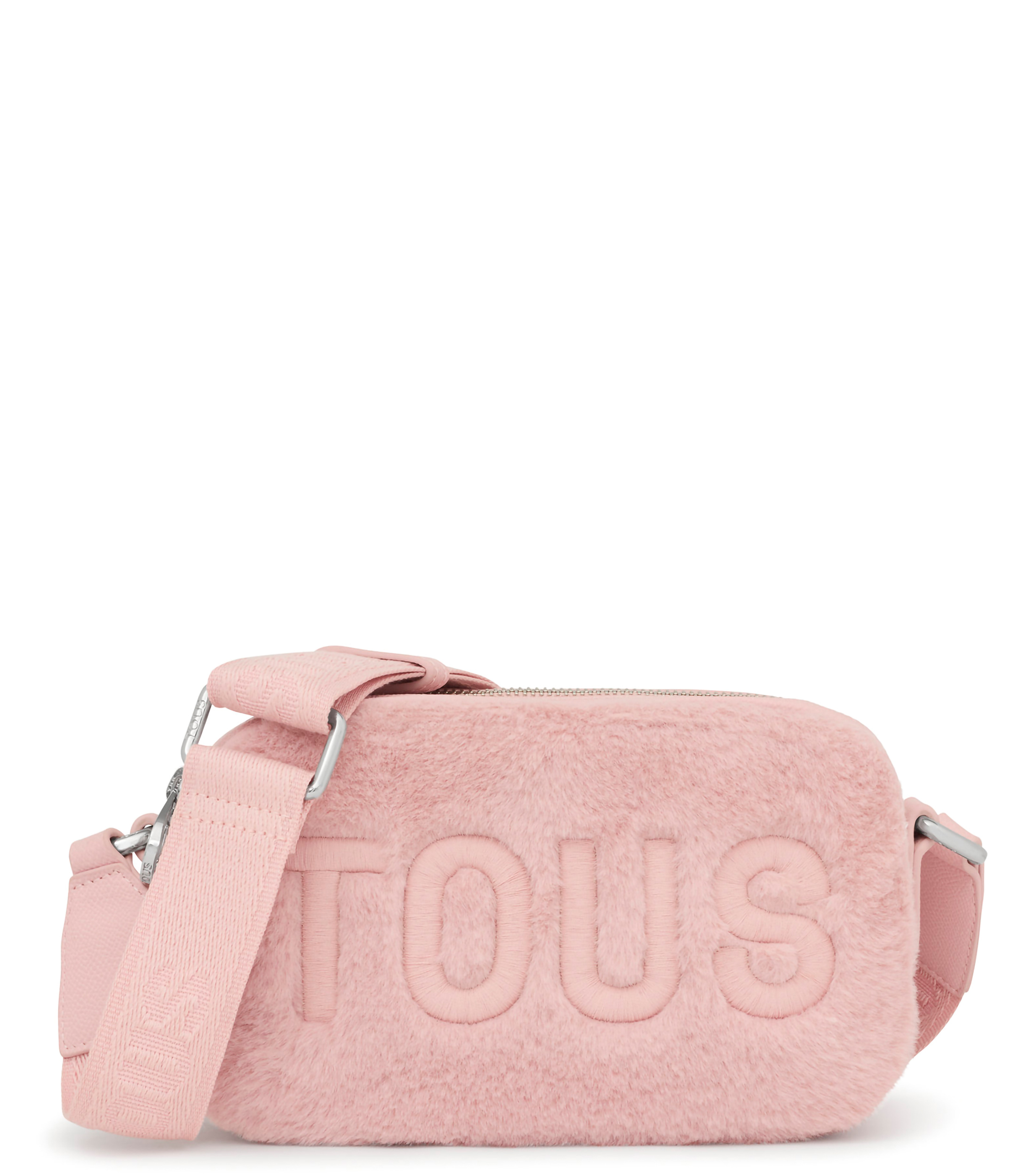 Tous: Bolso Crossbody Rosa Palo Cloud Warm con Pelo Mujer El