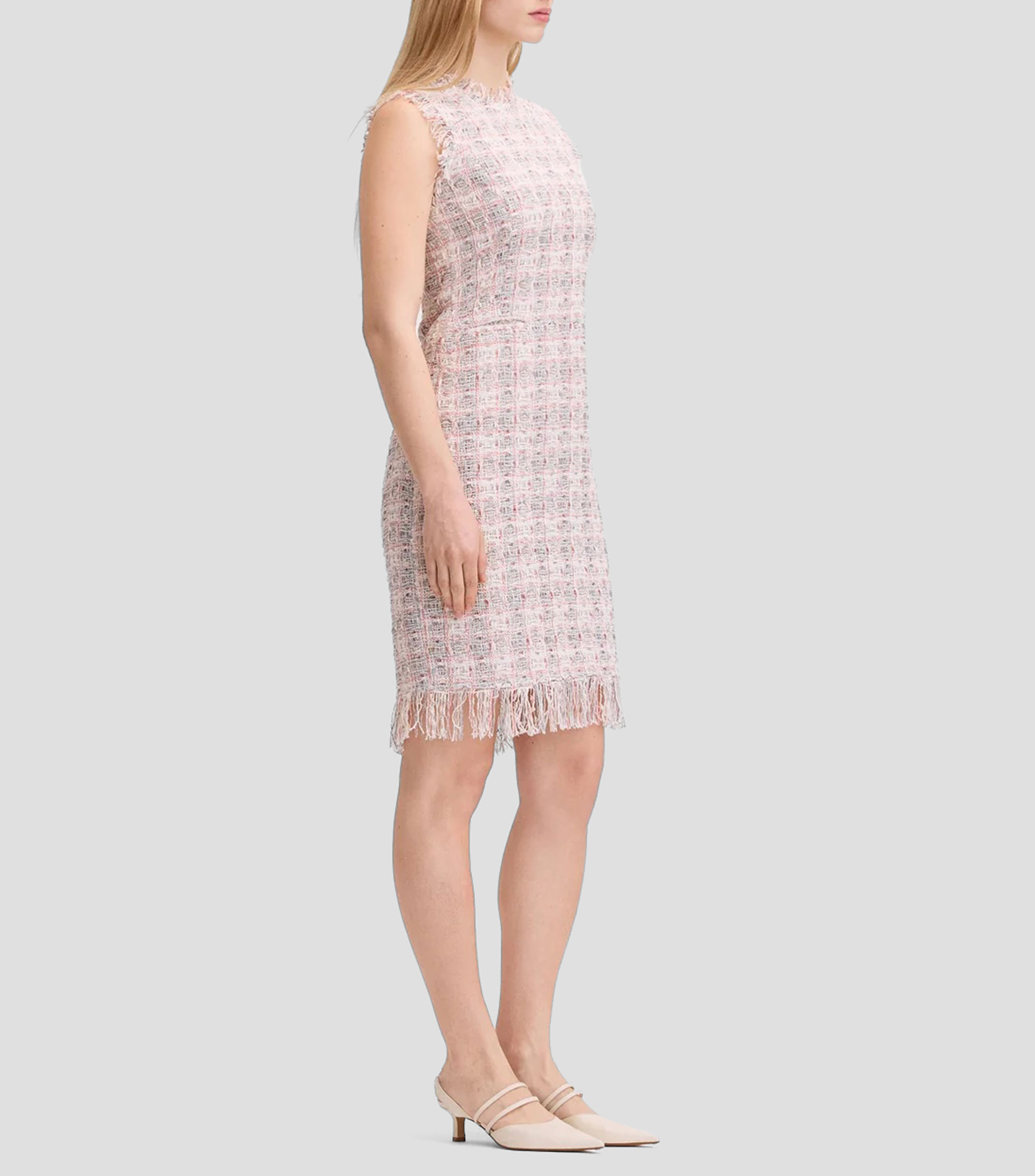 Vestido corto a cuadros Mujer