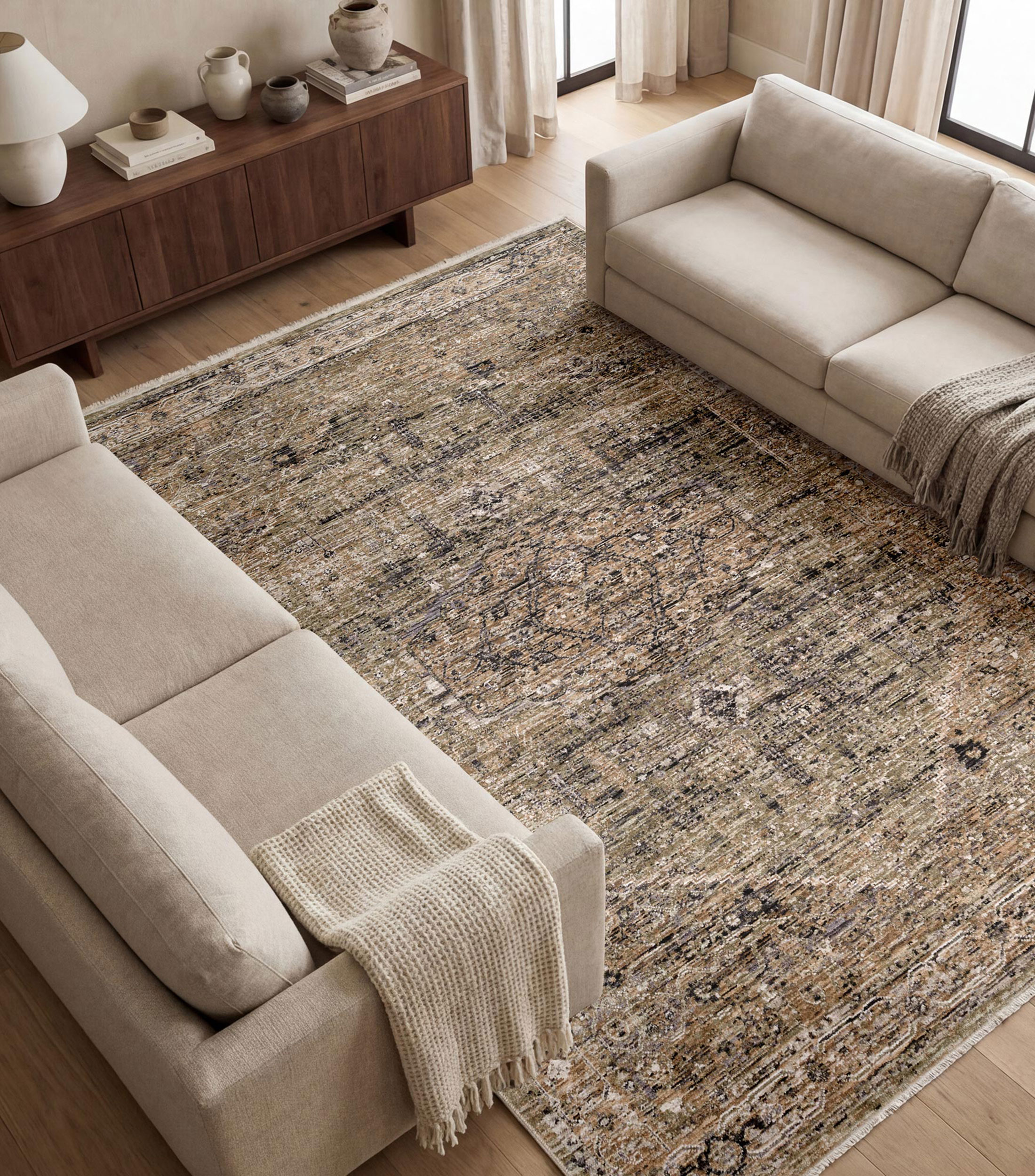 Tapete Decorativo Antika en Poliéster 290 x 200 cm