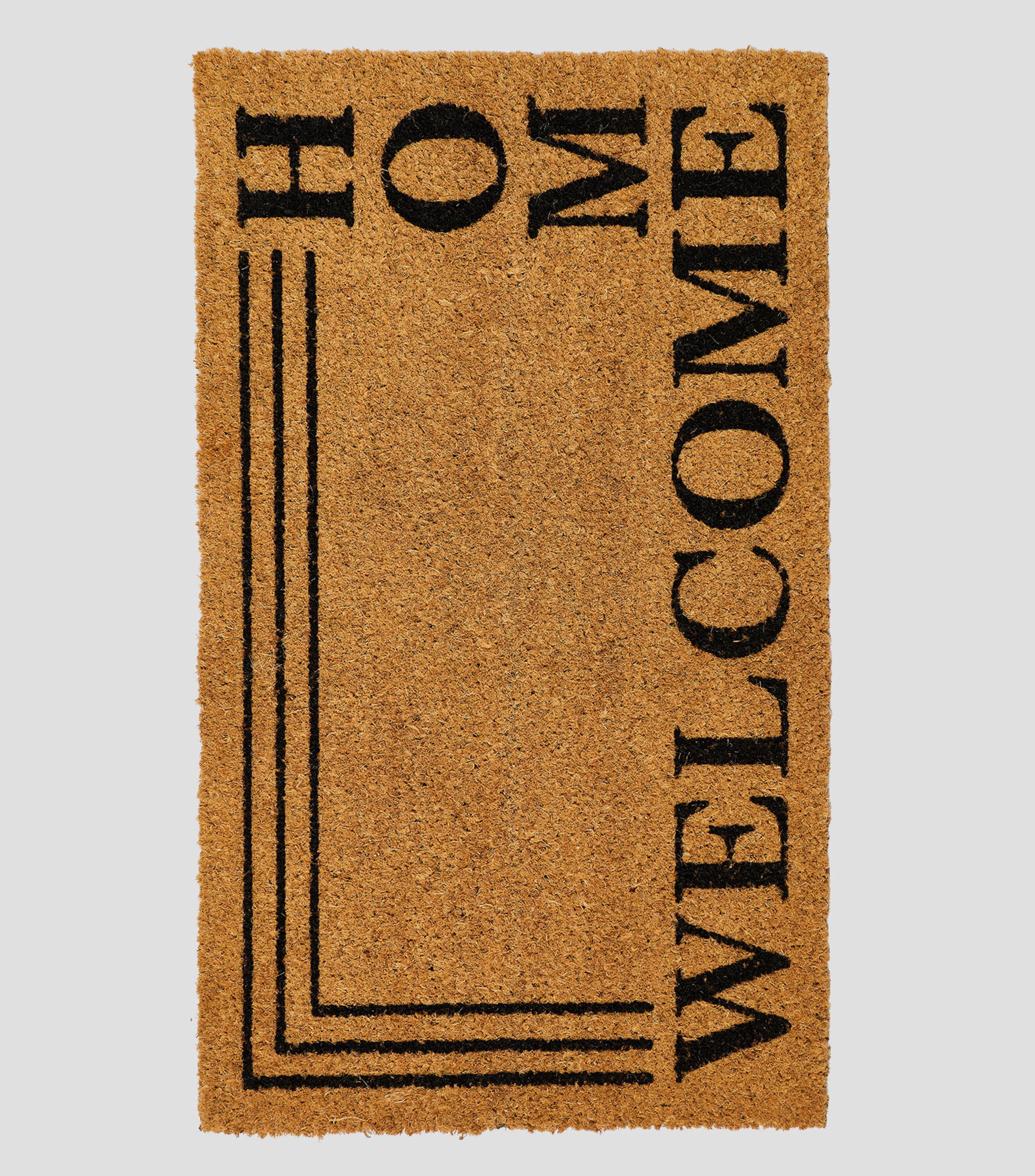 Tapete decorativo Welcome Stripes en PVC 45 x 75 cm