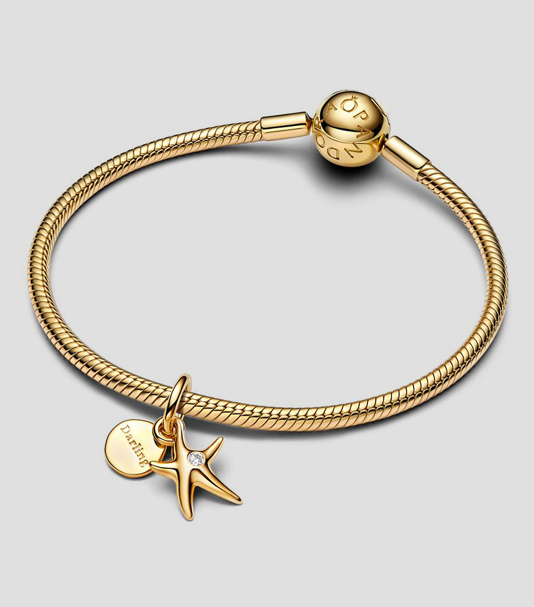 Charm en plata Starfish Unisex