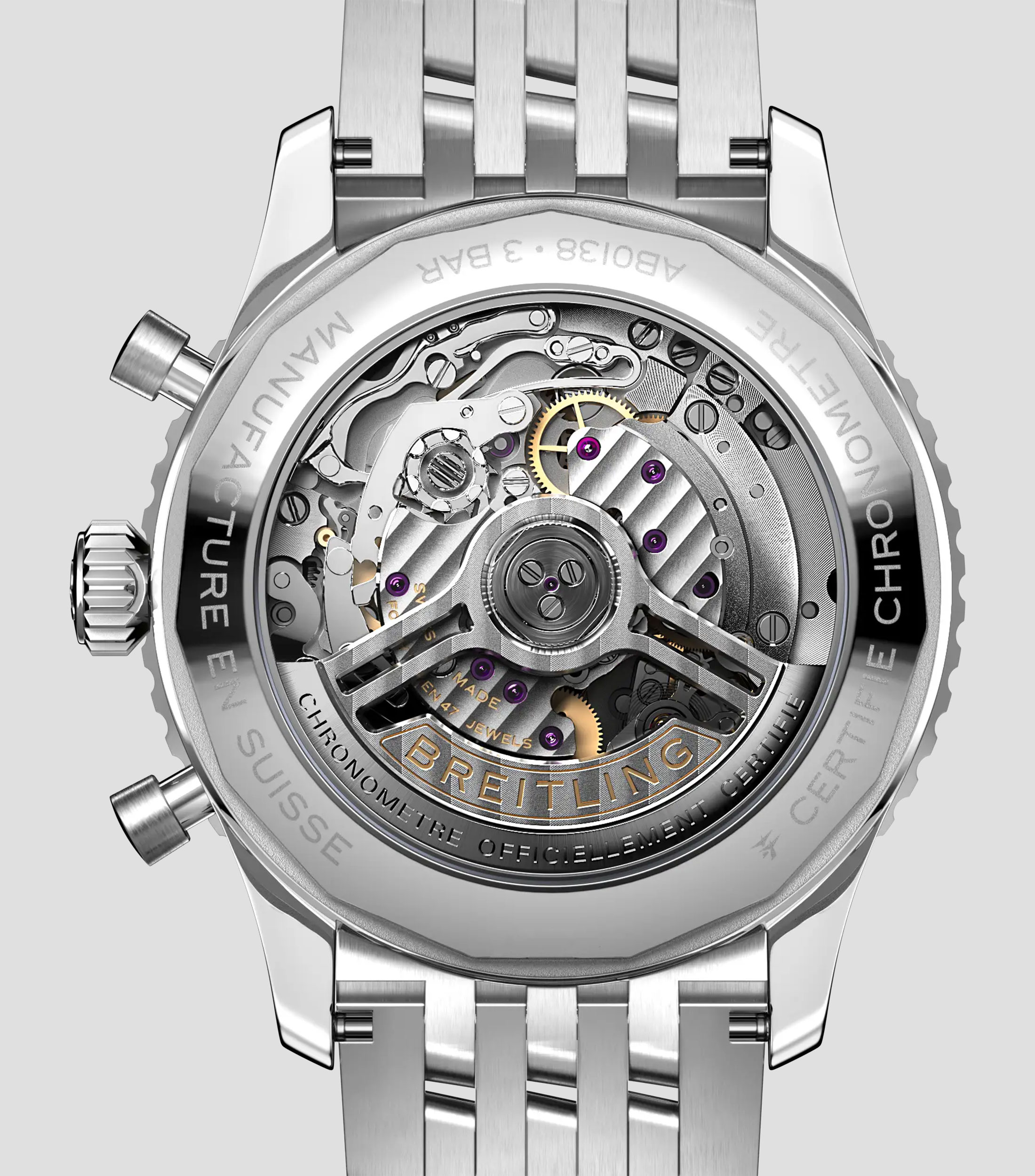 Reloj para Hombre Navitimer B01 Chronograph 43 casual plateado