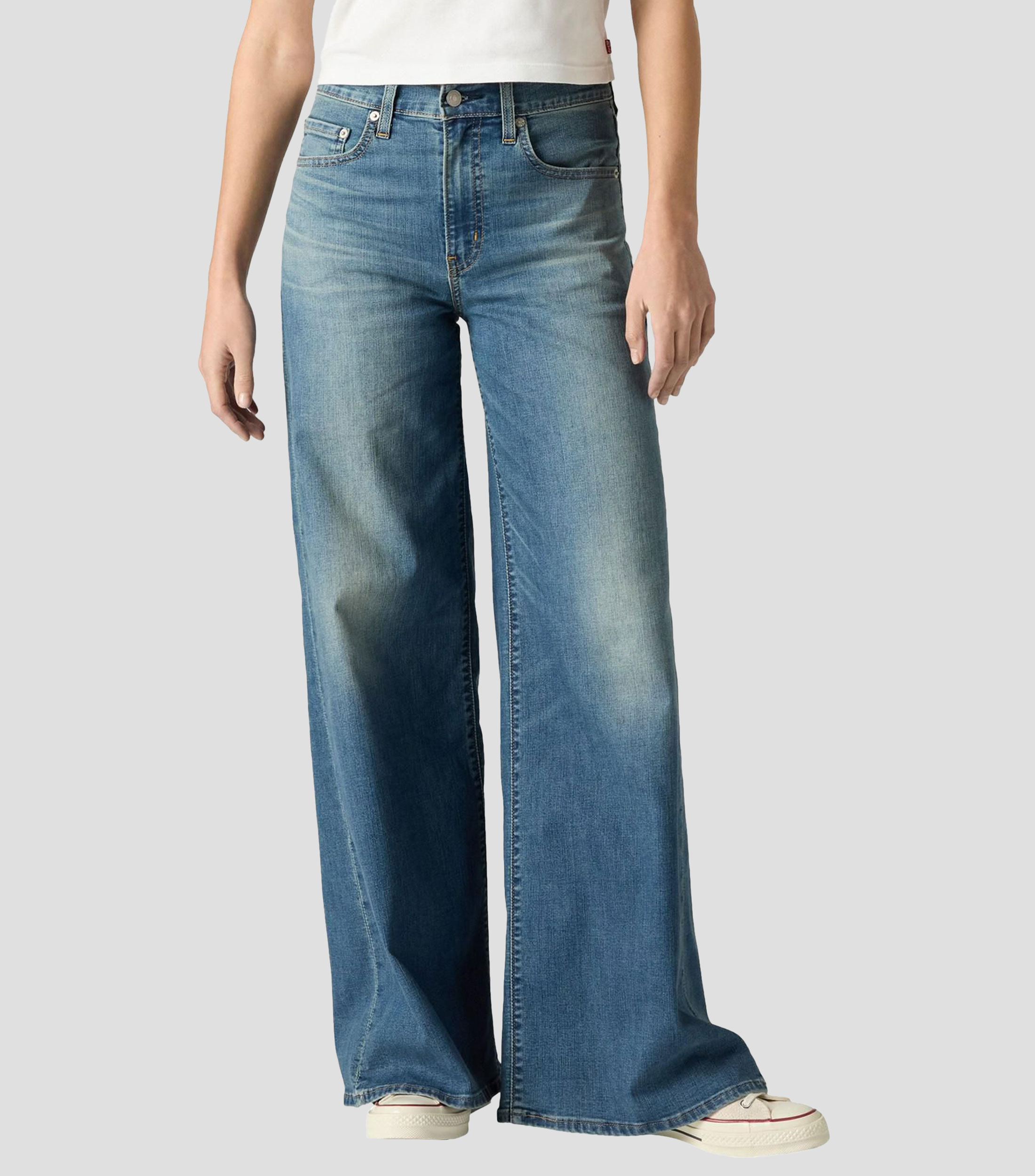 Jeans Relaxed liso Mujer