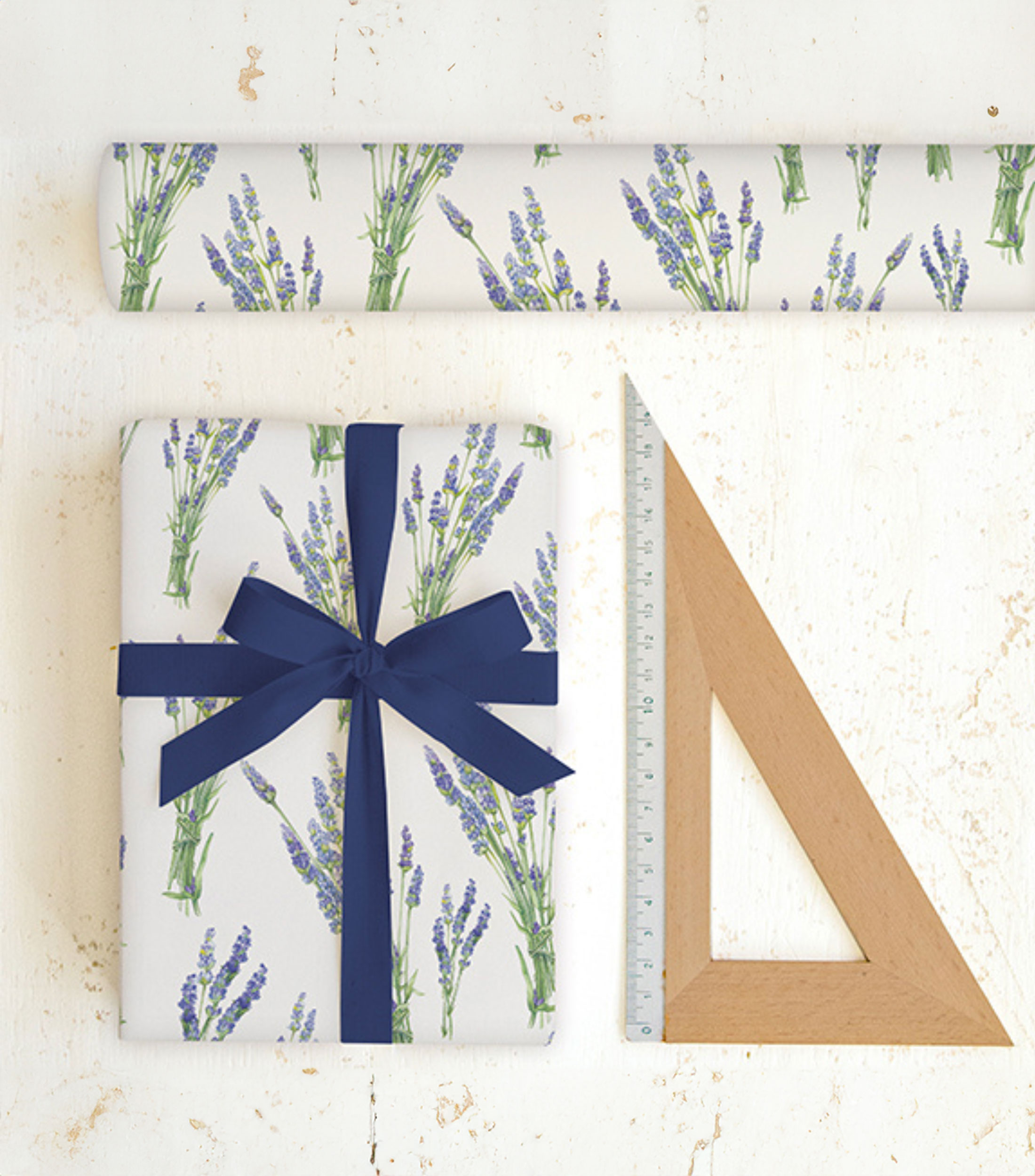 Pliego de papel Tassotti Ramo de lavanda 50 x 70 cm