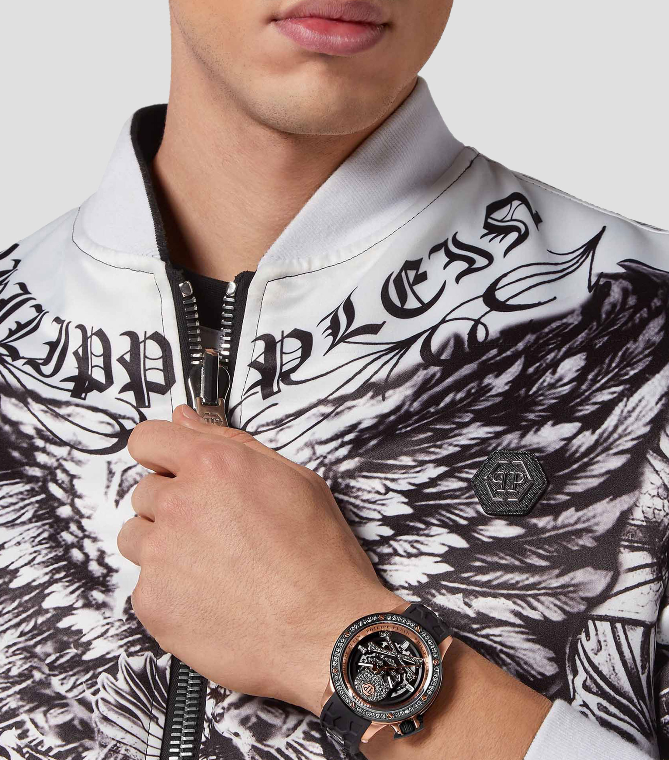 Reloj para hombre Plein Rich de vestir con cristales