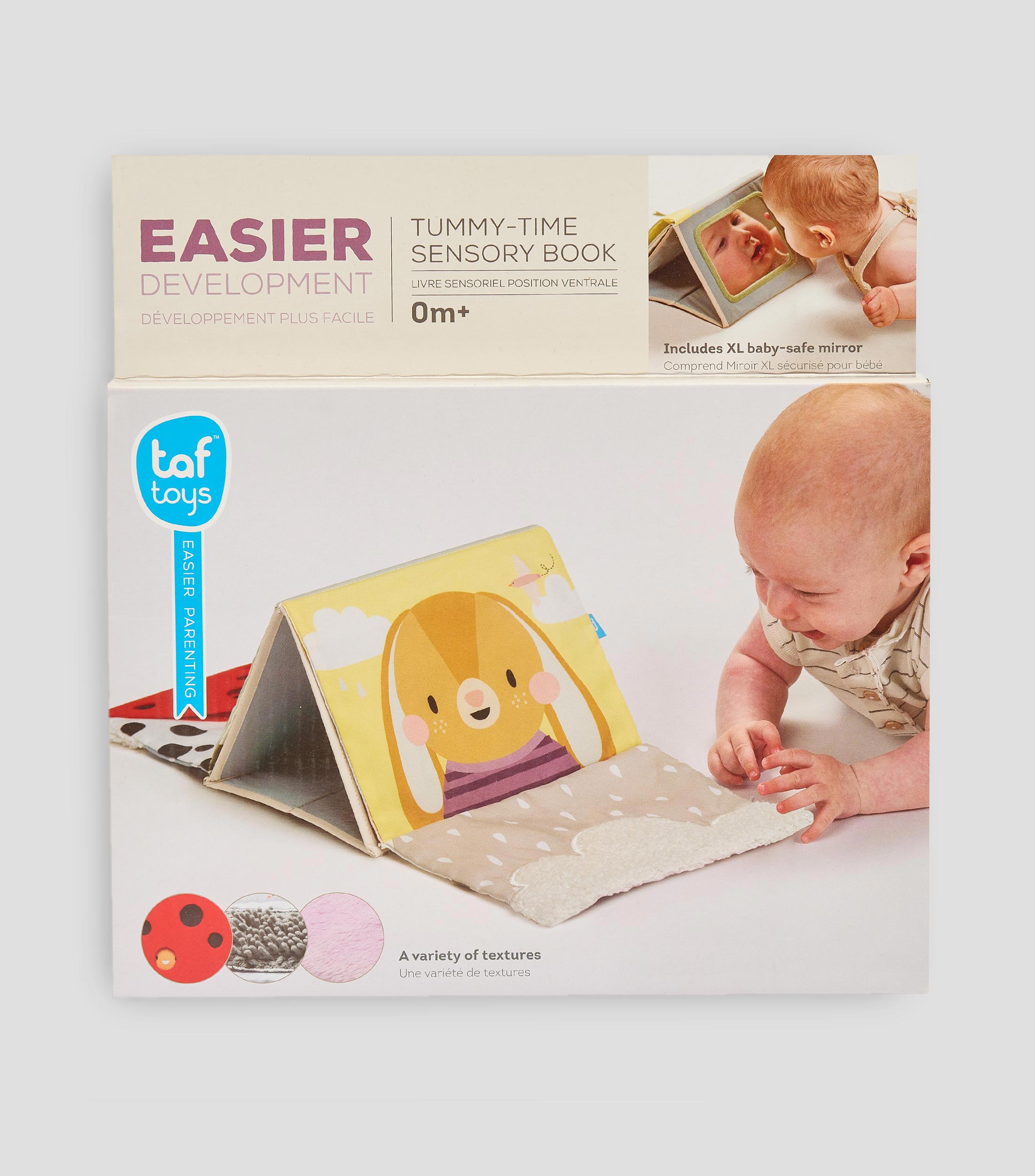 Juguete de habilidades Motoras, libro Sensorial Tummy Time