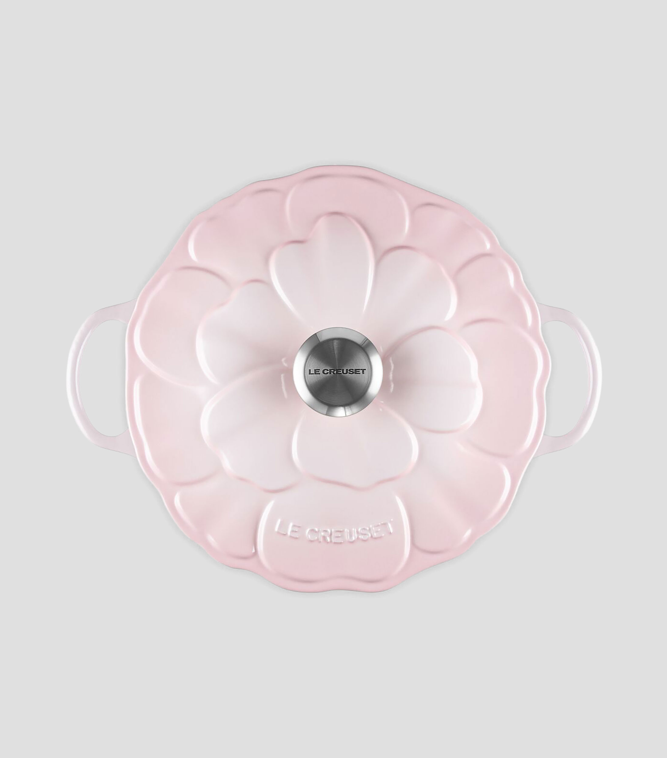 Olla en hierro colado Marmita Pétalos 4.1 L rosa