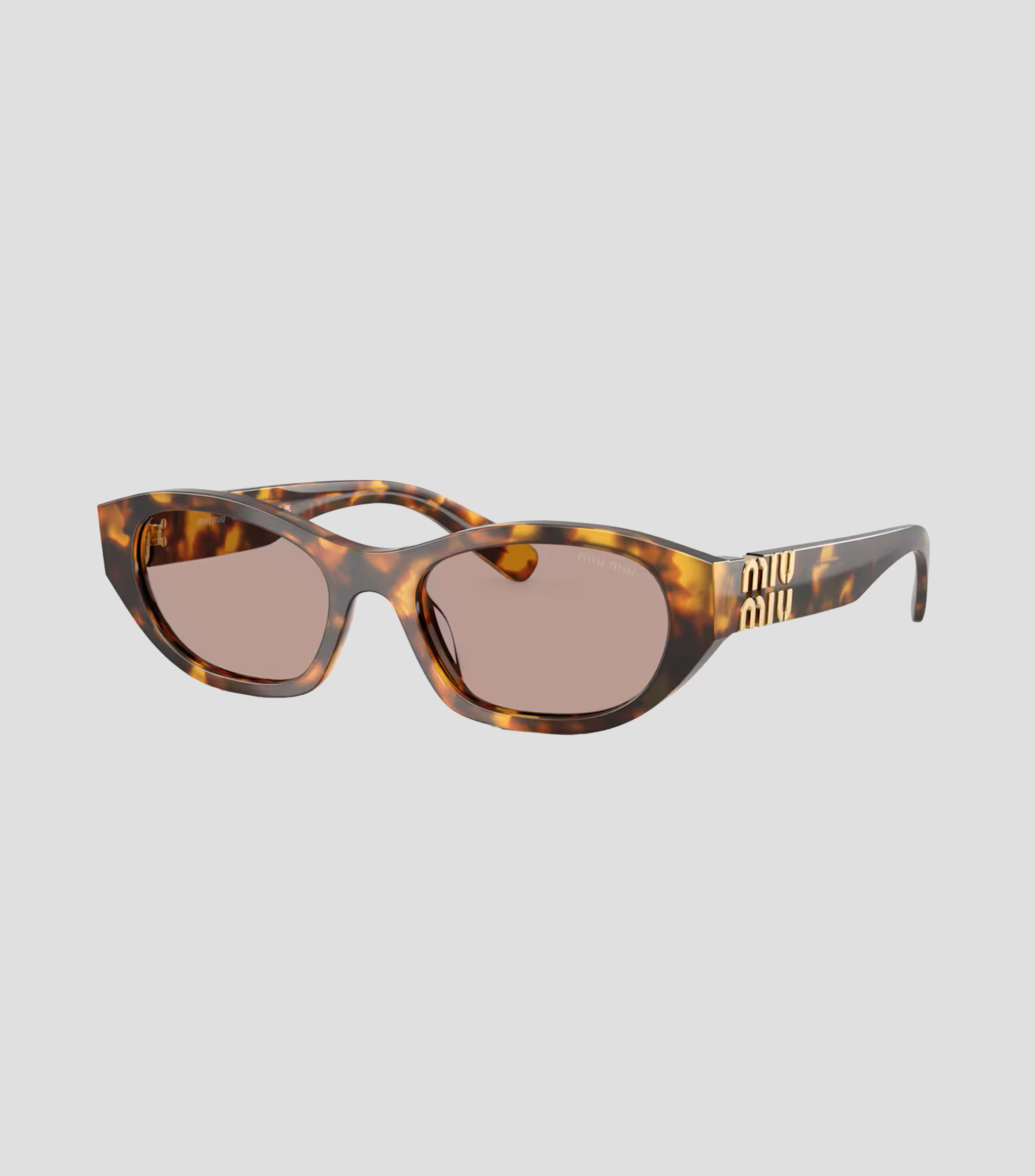 Lentes de sol ovalados carey Unisex
