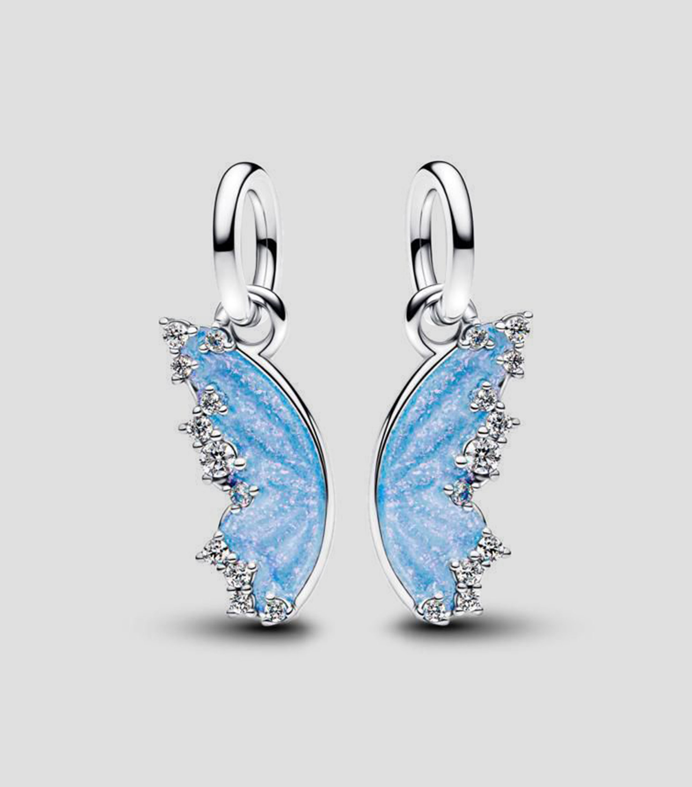 Charm de mariposa separable en plata .925 Mujer