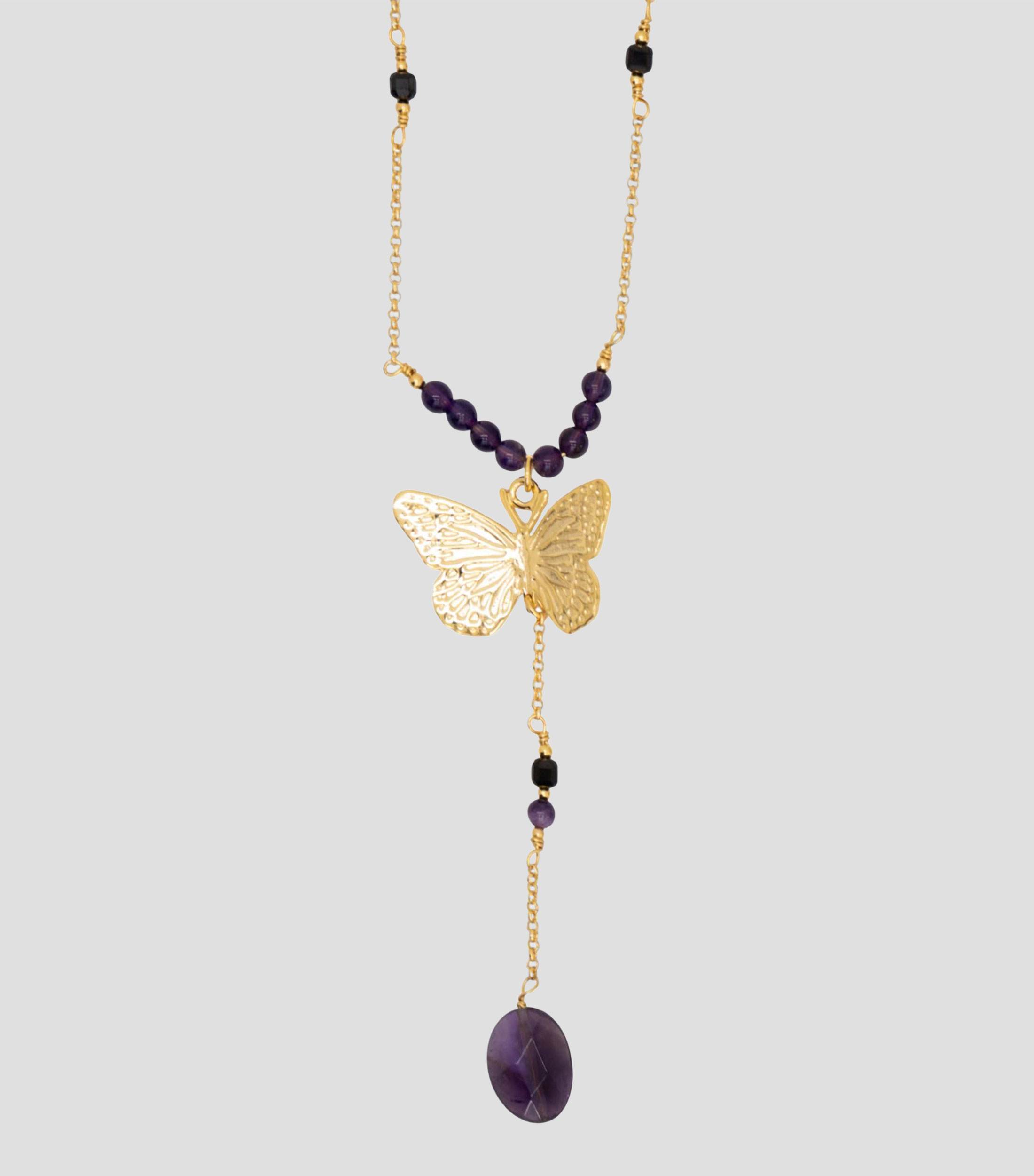 Collar con mariposa Mujer