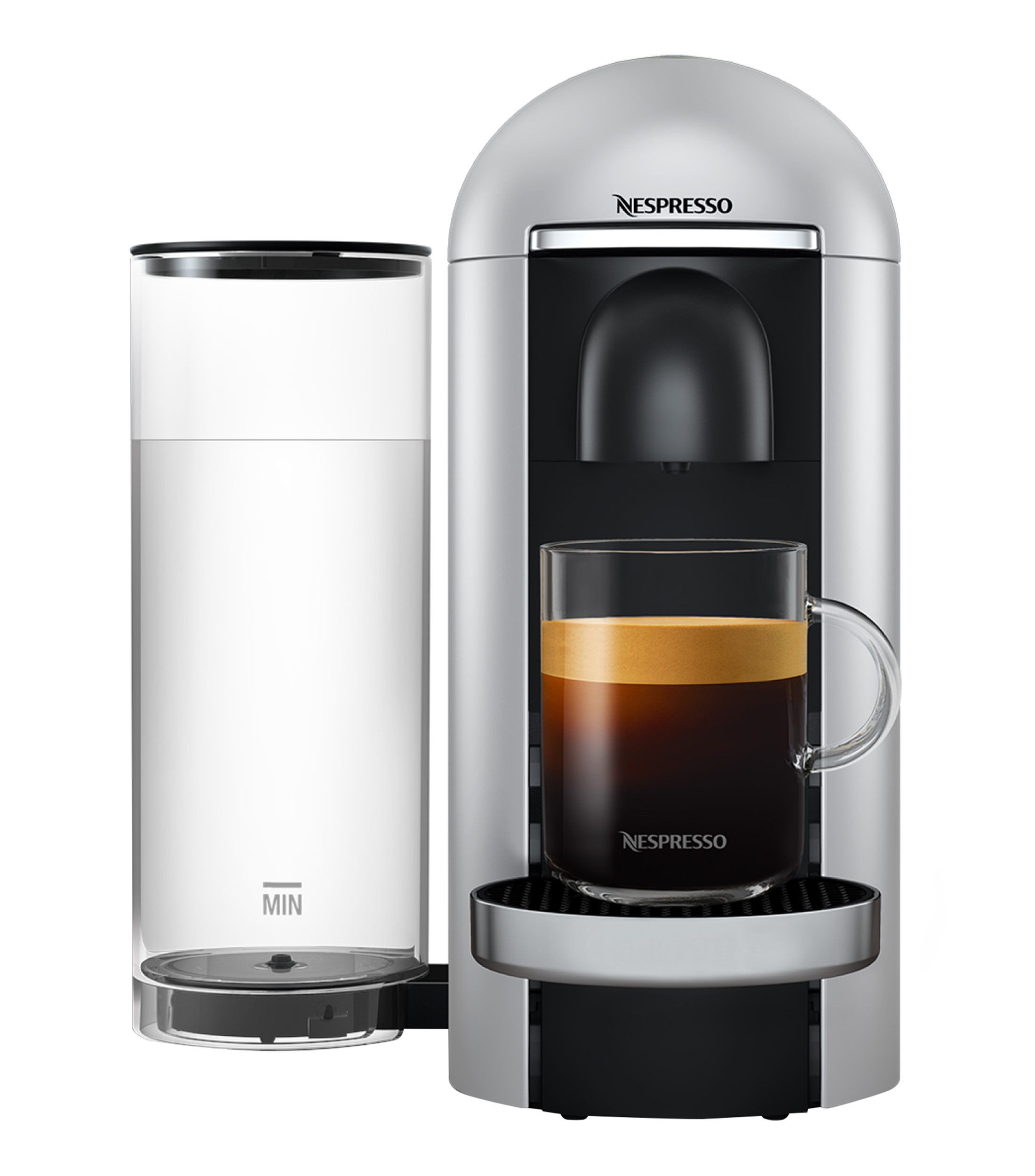 Nespresso Cafetera Manual Vertuo Plus, 5 tazas, Plata - El Palacio de Hierro