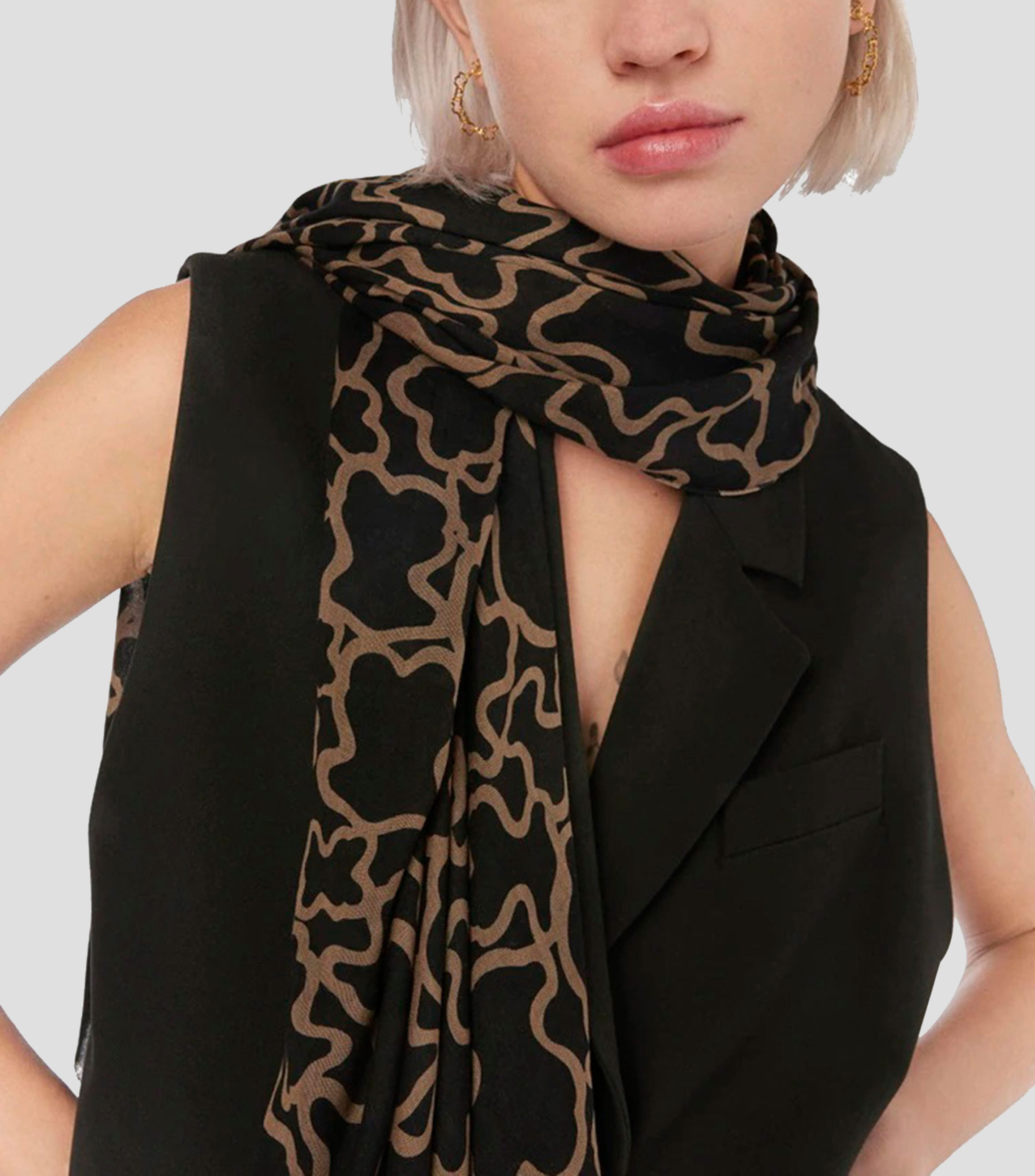 Foulard con estampado Kaos Mujer