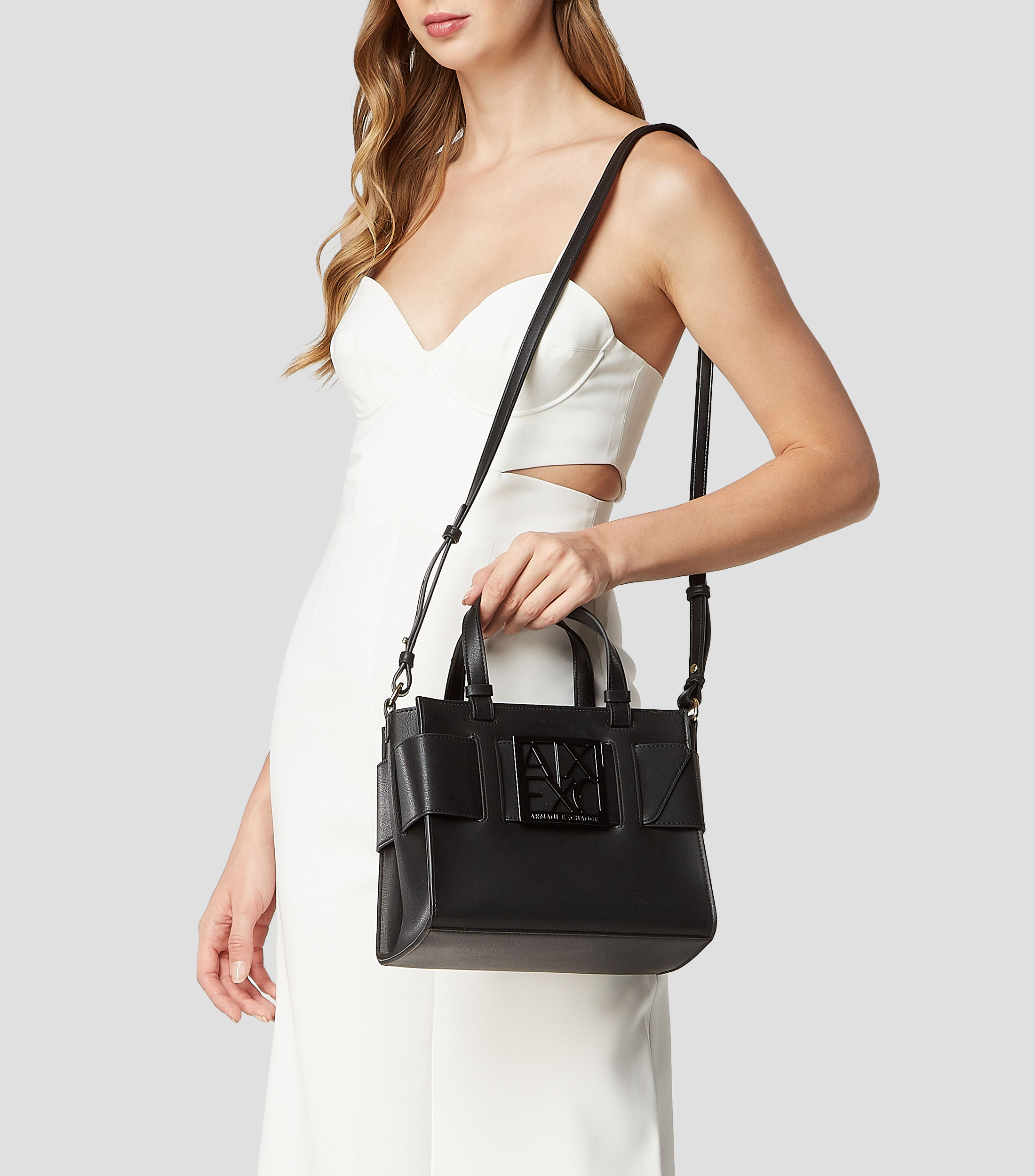 Bolso Tote negro liso Mujer