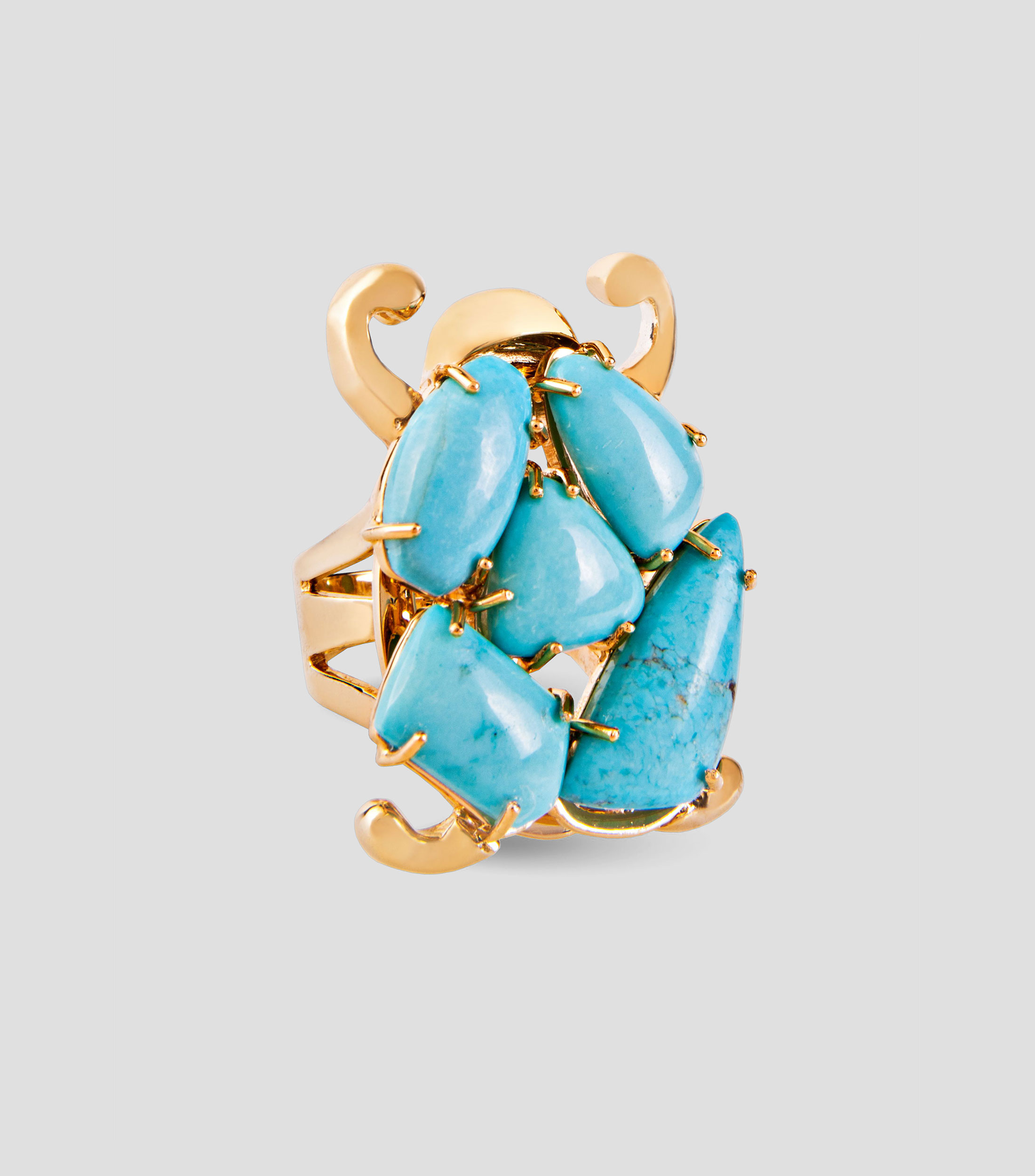 Anillo en plata .925 Honor con turquesa Mujer