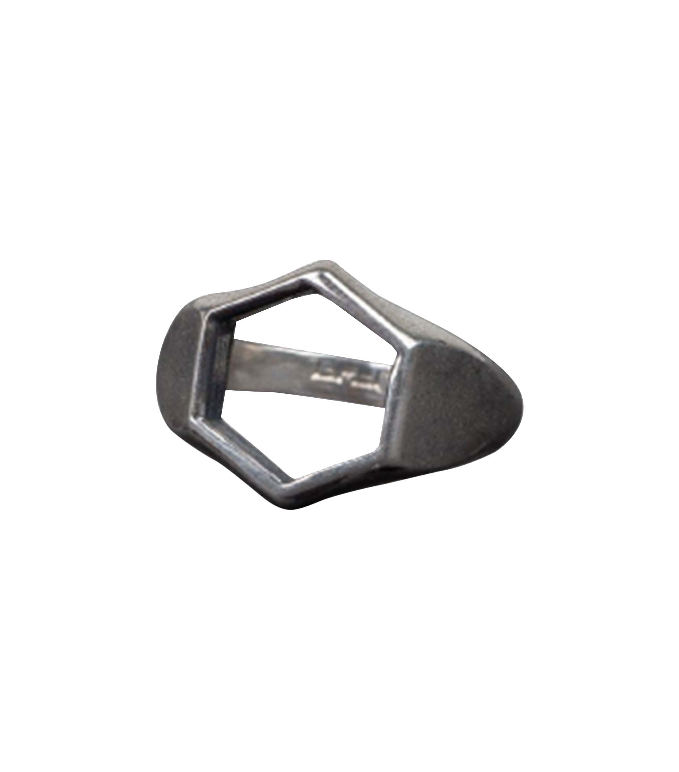 Anillo en Plata .925 Hexágono Unisex