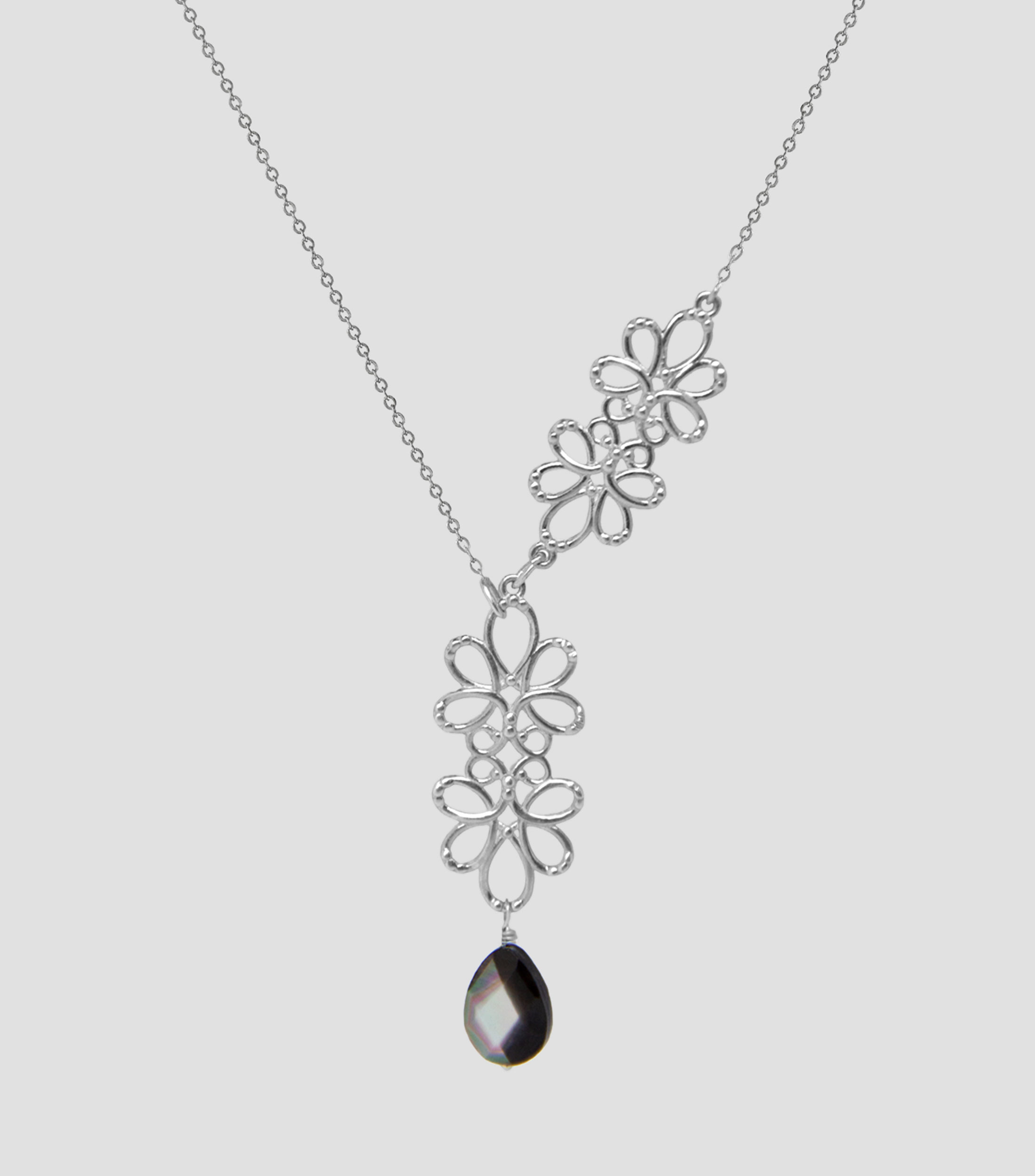 Collar en Plata .925 con Piedra Mop Serenata Mujer