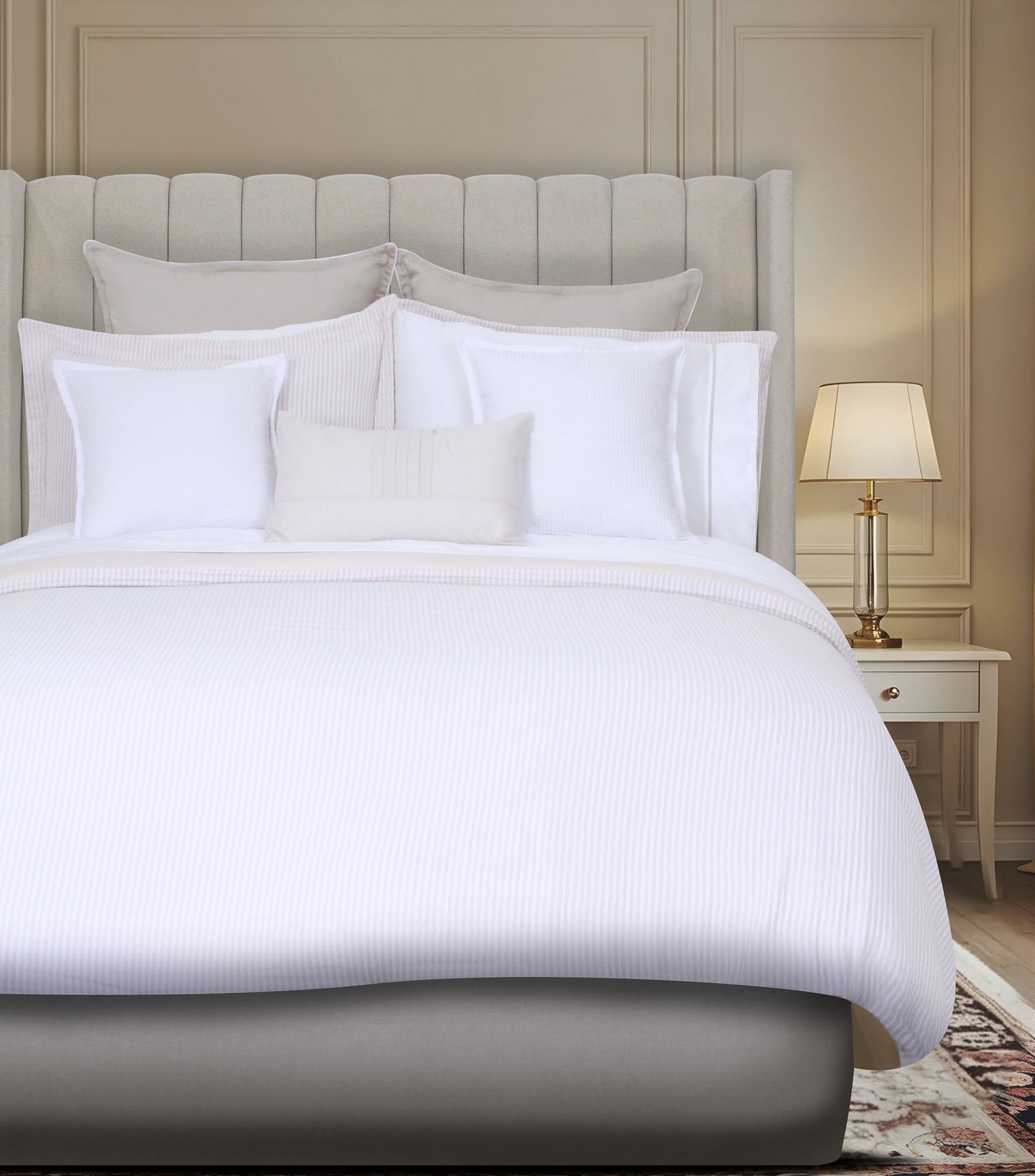 Duvet con Relleno King Size de Algodón Dorte Blanco