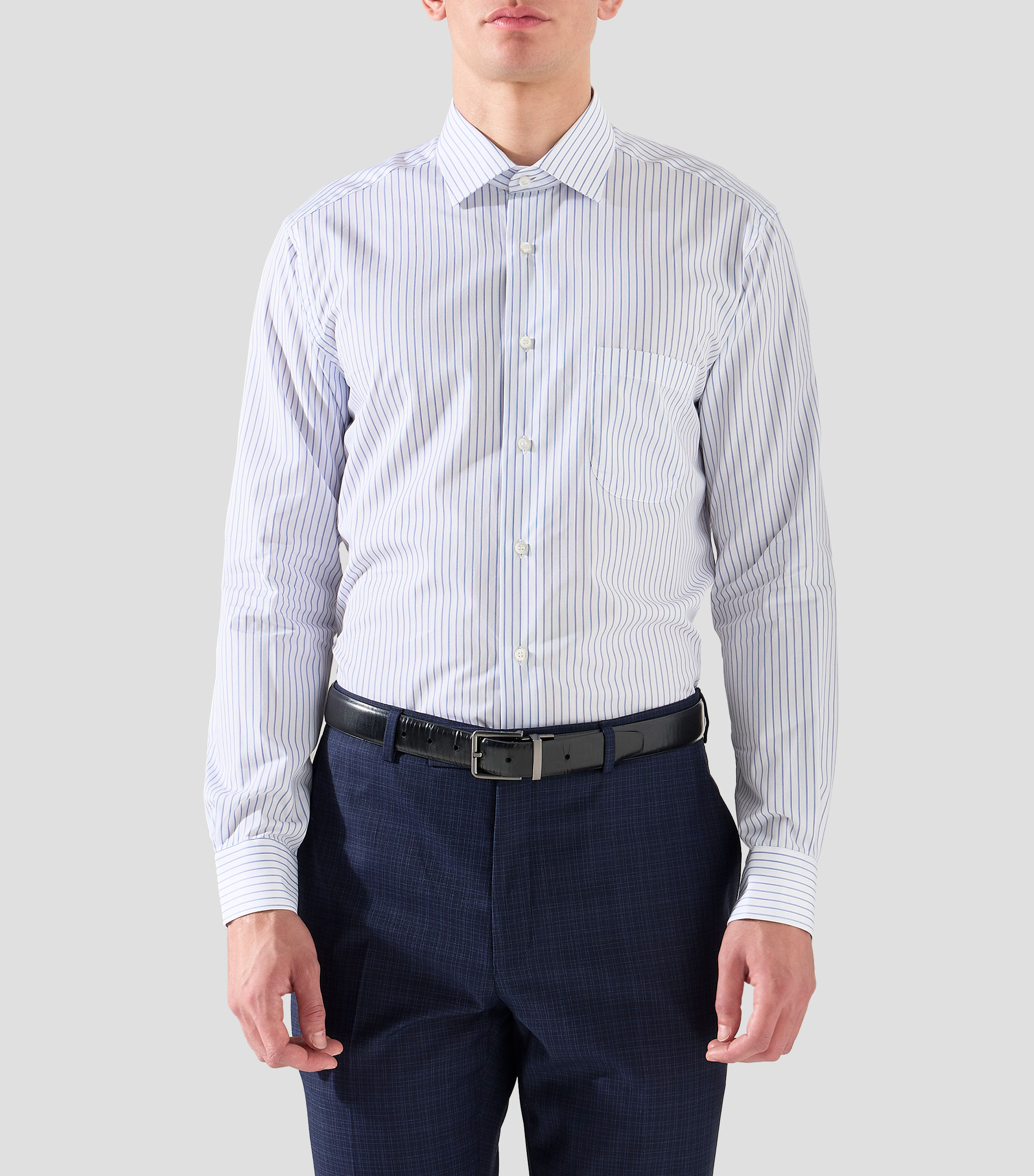 Camisa a Rayas Manga Larga Hombre