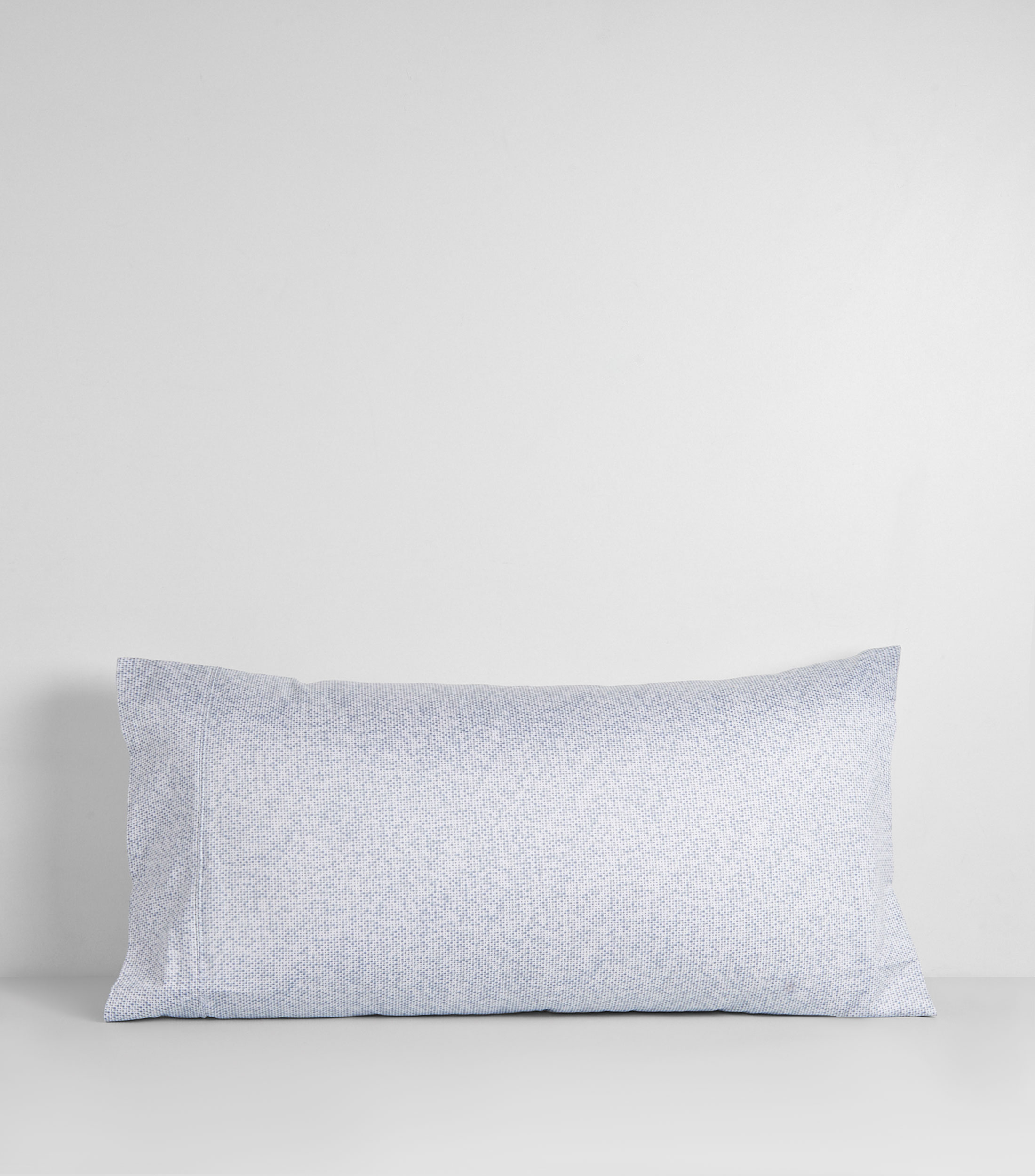 Funda para almohada king size en algodón Split azul