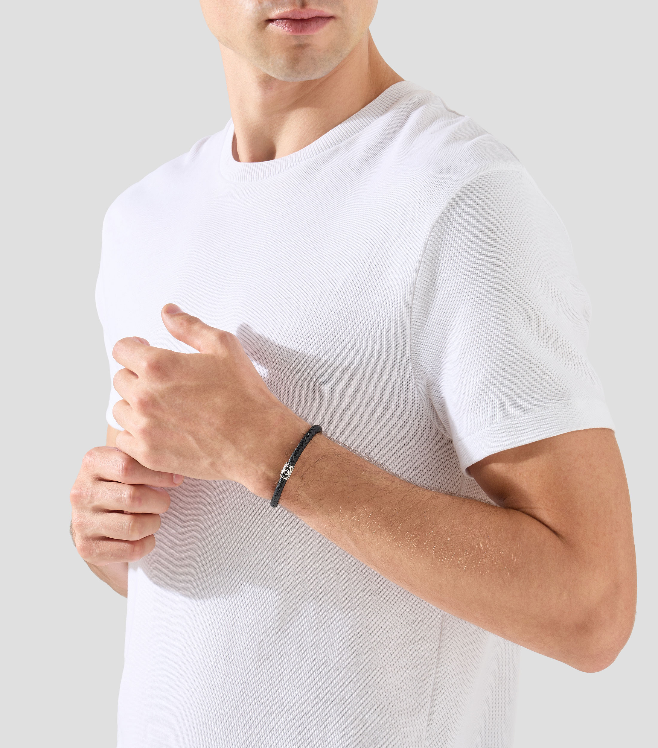 Pulsera entrelazada ojo de proteccion Hombre