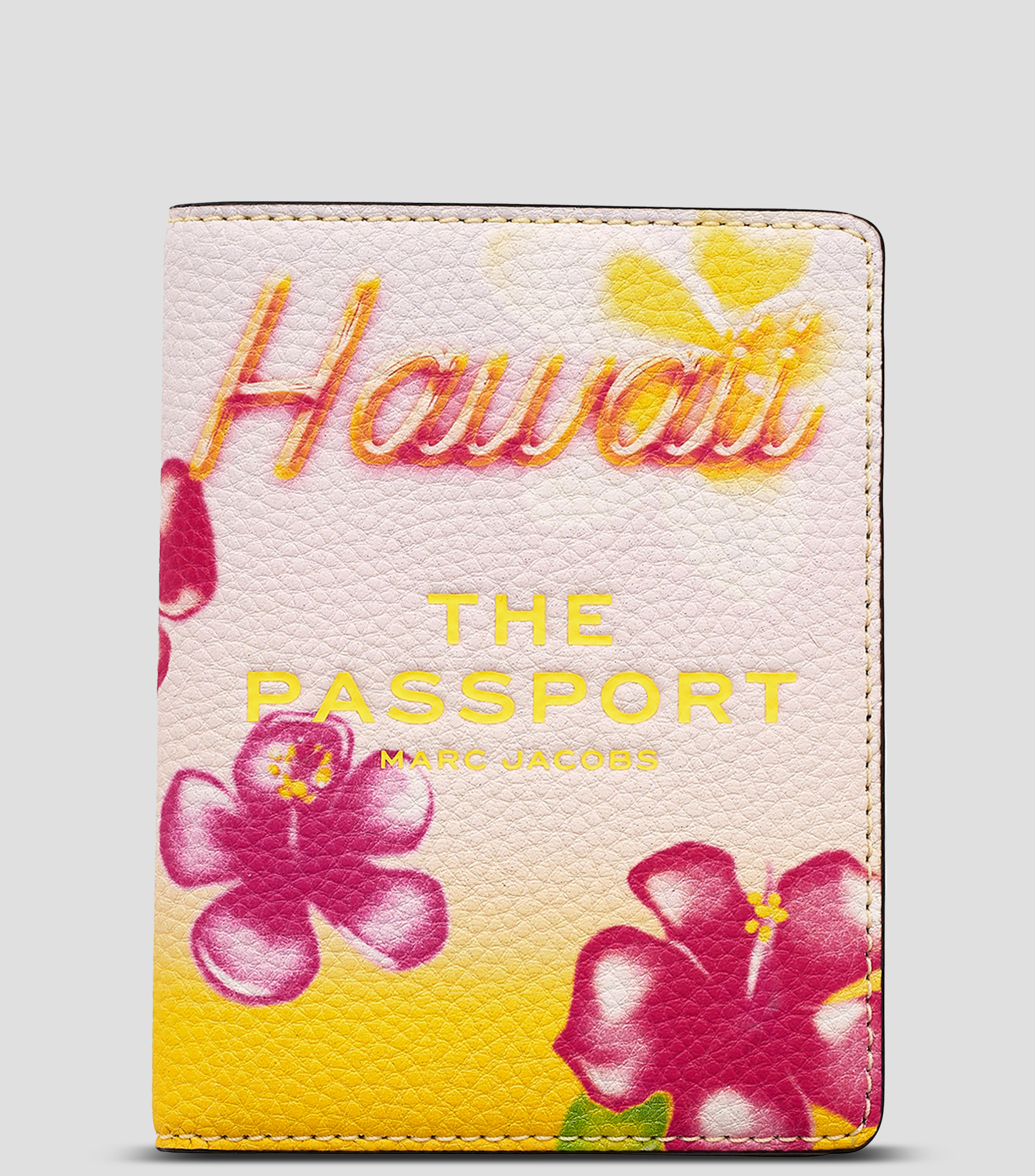 Portapasaporte multicolor en piel City Capsule Hawaii estampado Mujer
