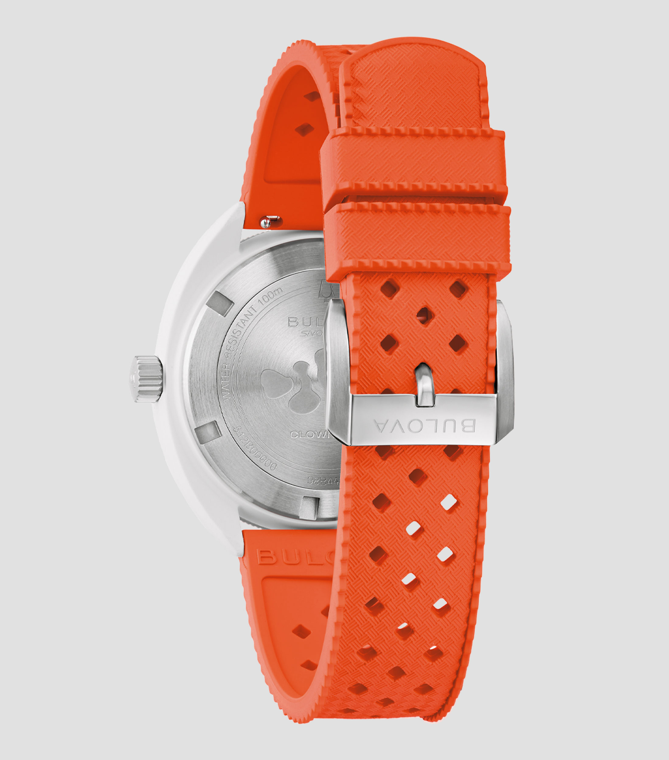 Reloj para Hombre, Deportivo, Plateado, Naranja