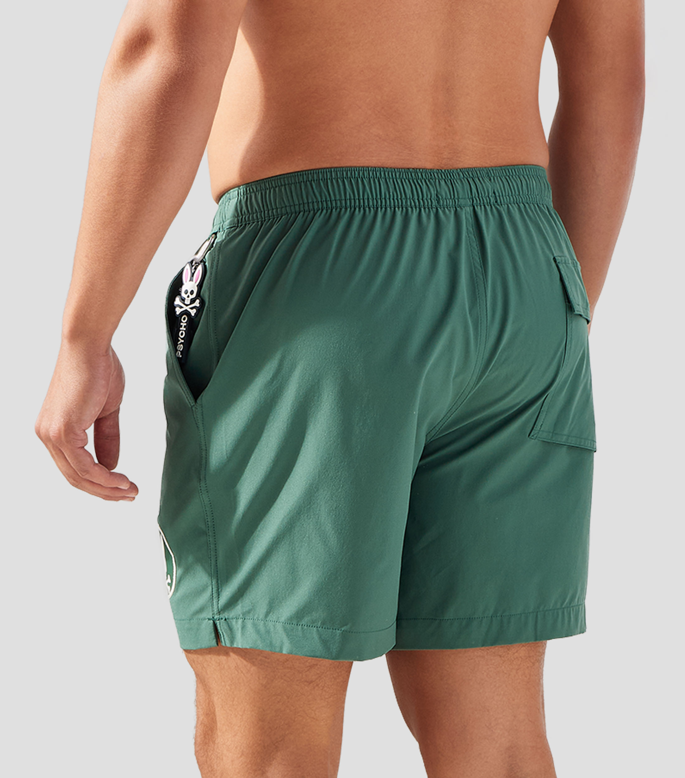 Traje de baño largo liso Hombre