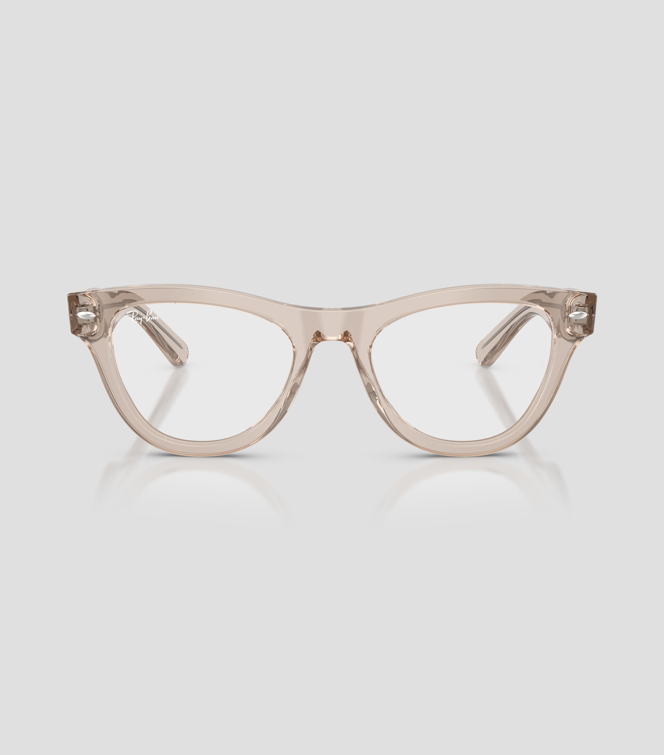 Lentes oftálmicos ojo de gato marrones claros traslúcidos Unisex