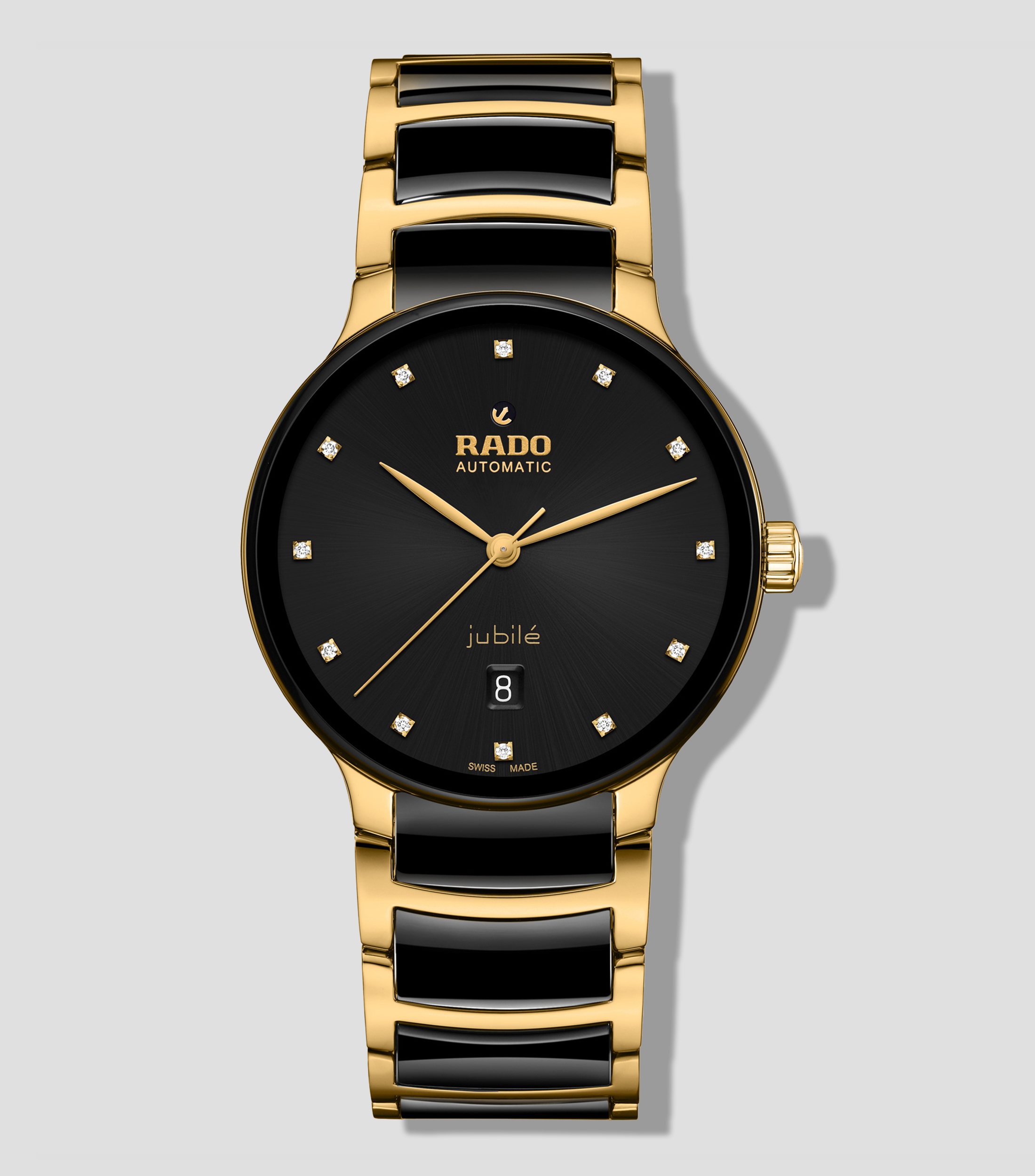 Rado: Reloj para Hombre Centrix casual negro, dorado | El Palacio de Hierro