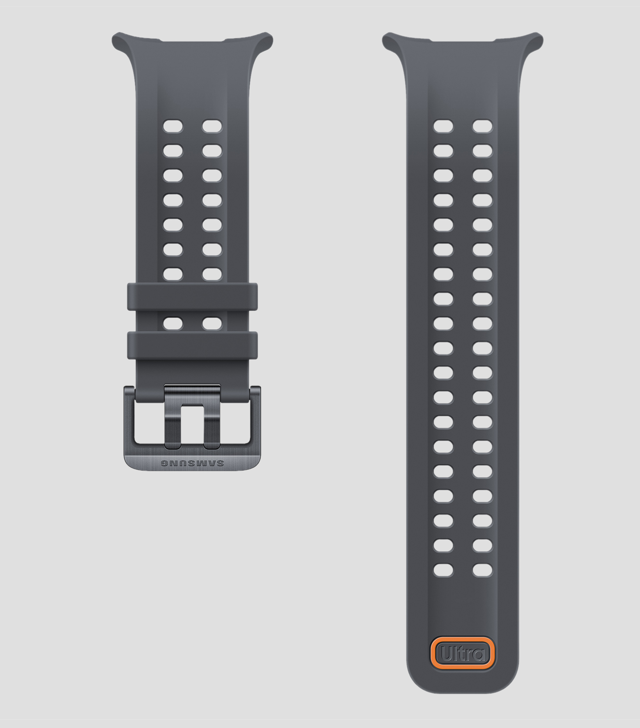 Correa para reloj Ultra 2 en caucho HNBR Negro