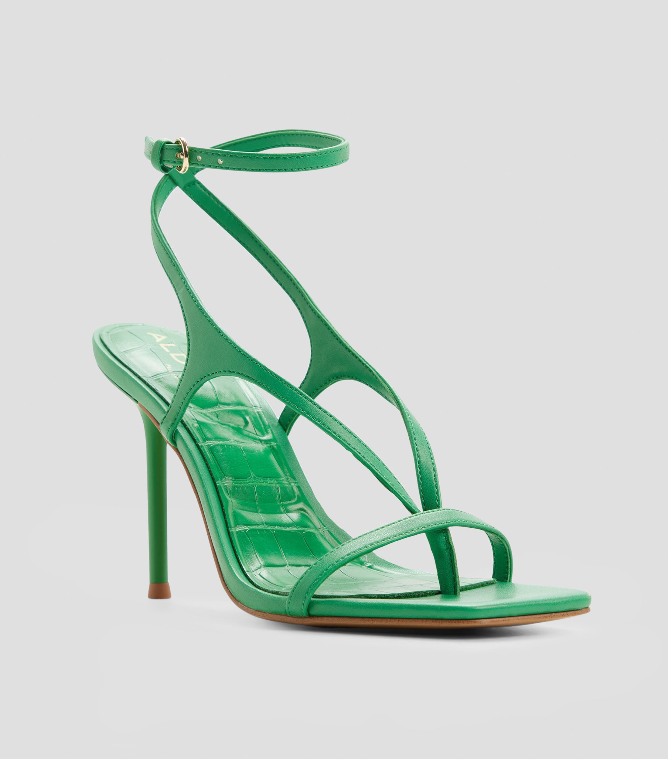 Sandalias con tacón alto de aguja Mujer