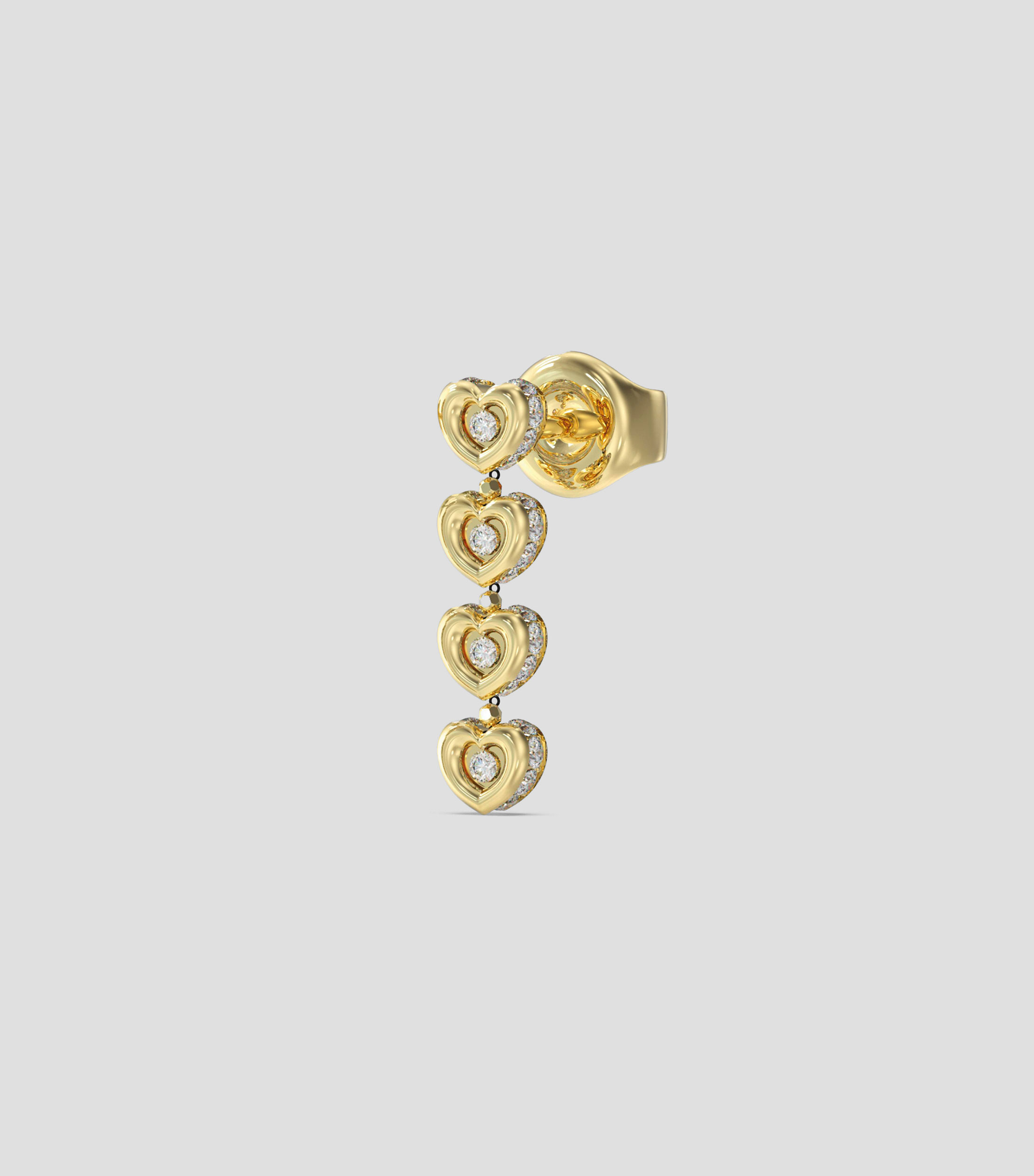 Aretes Corazón con zirconias Love Mujer