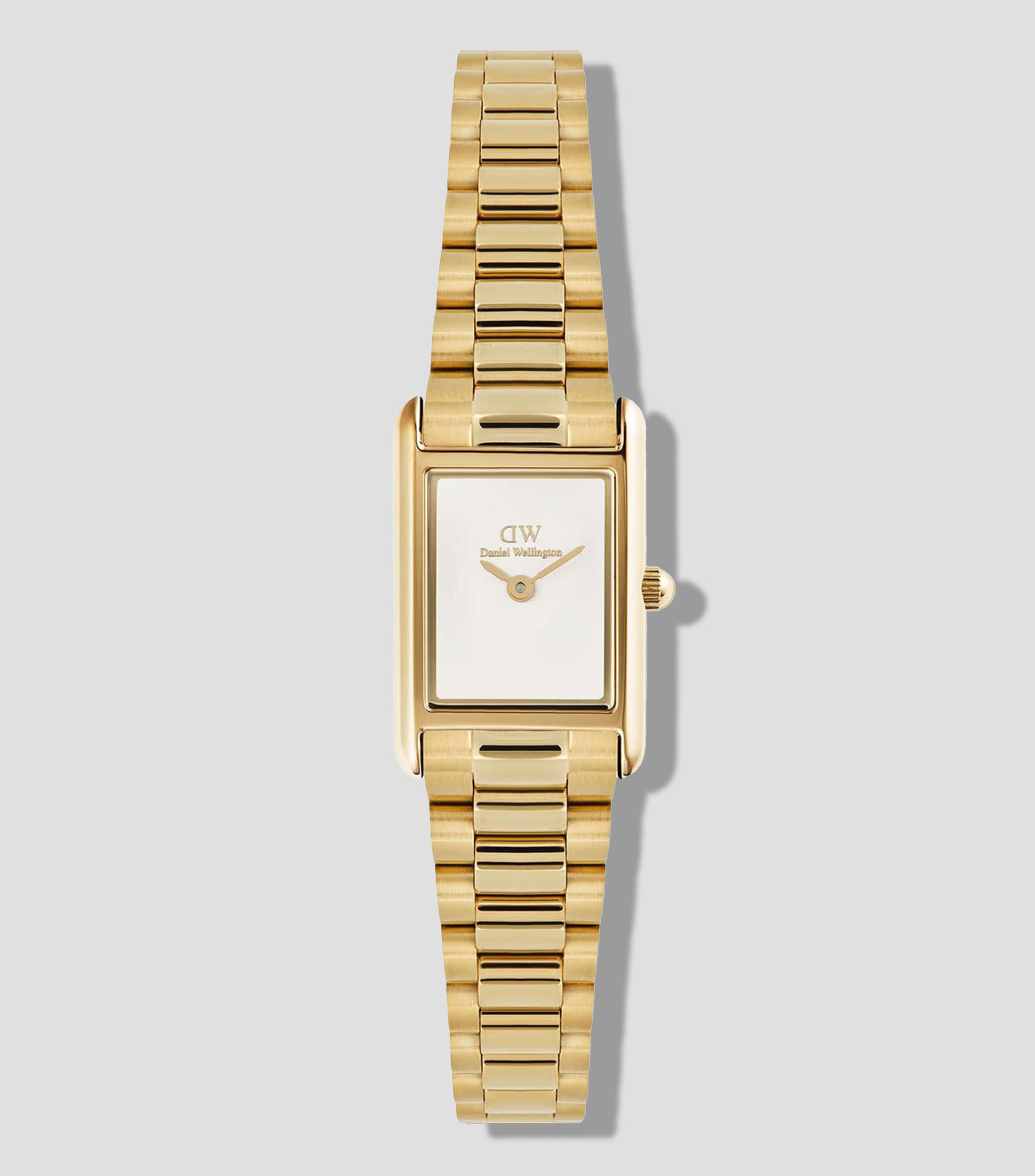 Reloj para mujer Bound Mini Rect 3 Hands casual, dorado