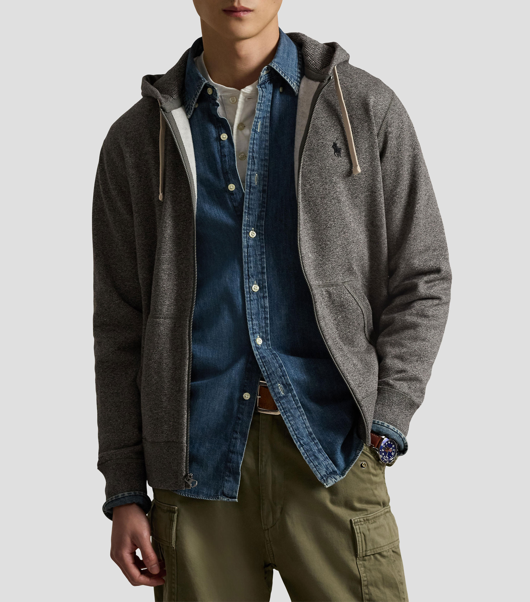 Sudadera con cierre y capucha Hombre
