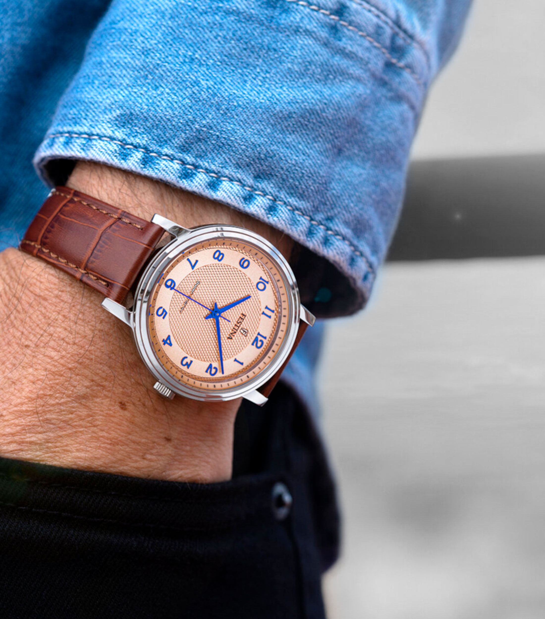 Reloj para Hombre Solar Energy De Vestir Oro Rosa, Plateado