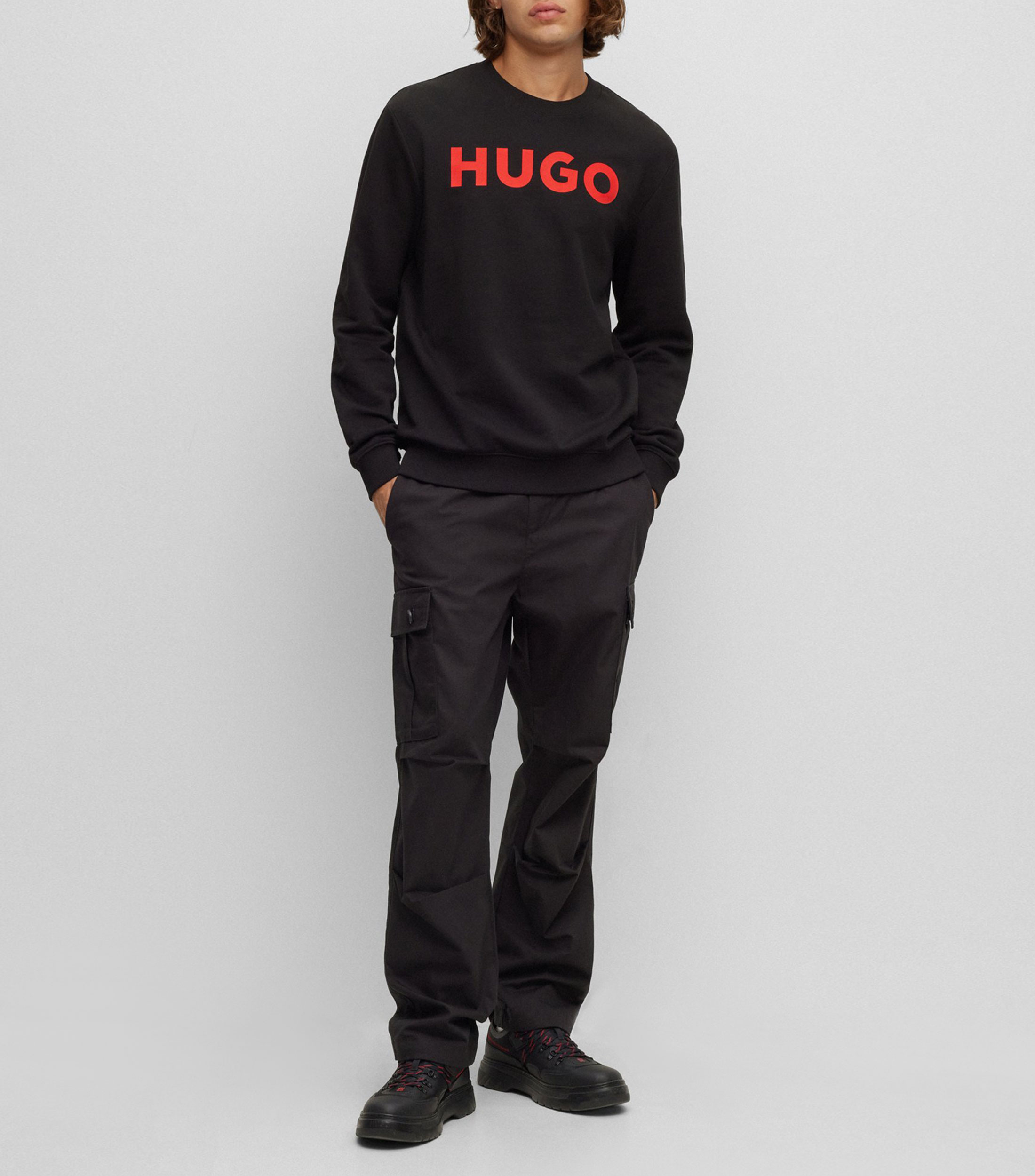 Sudadera de cuello redondo con logo Hombre