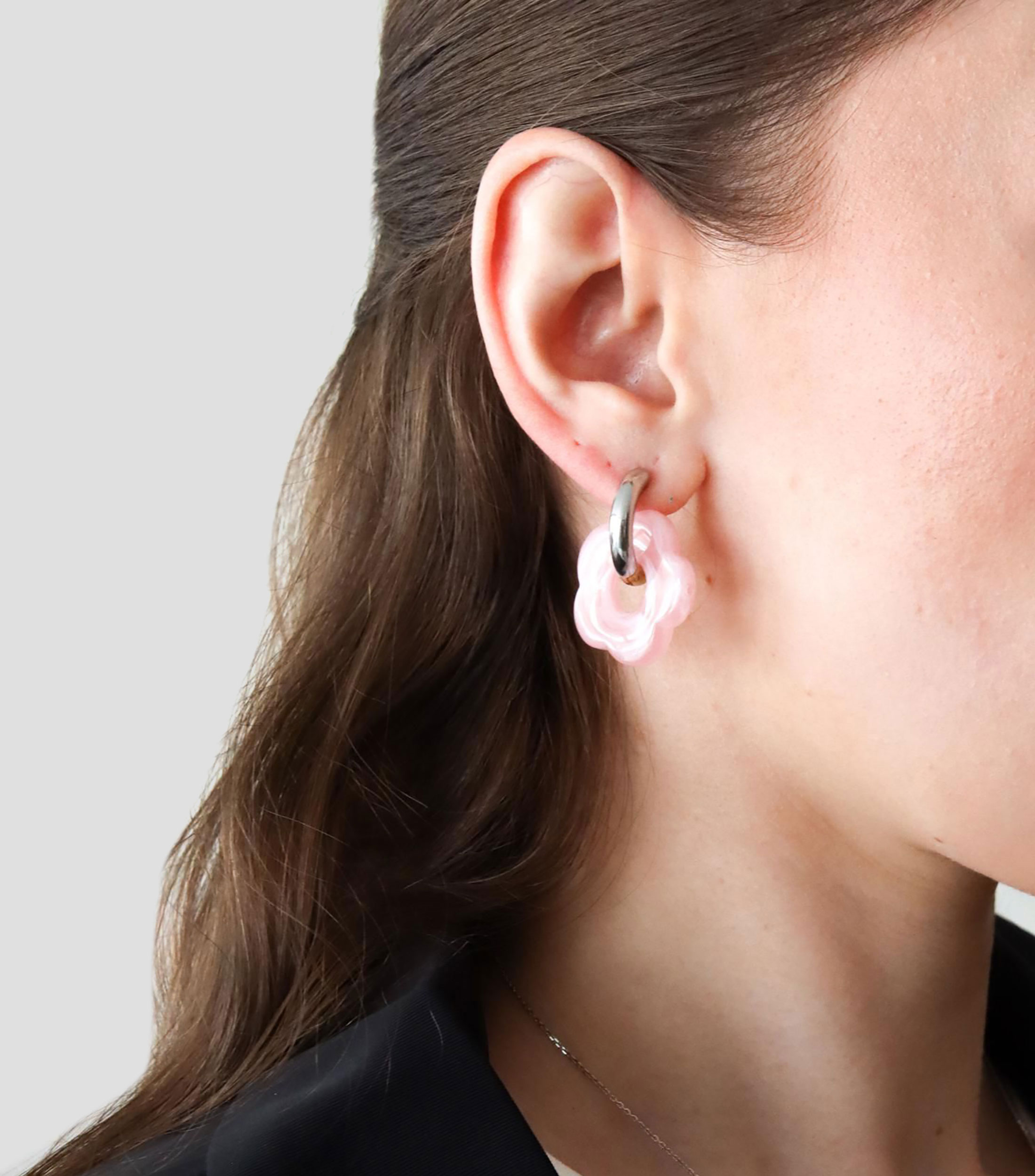Aretes flor Mujer