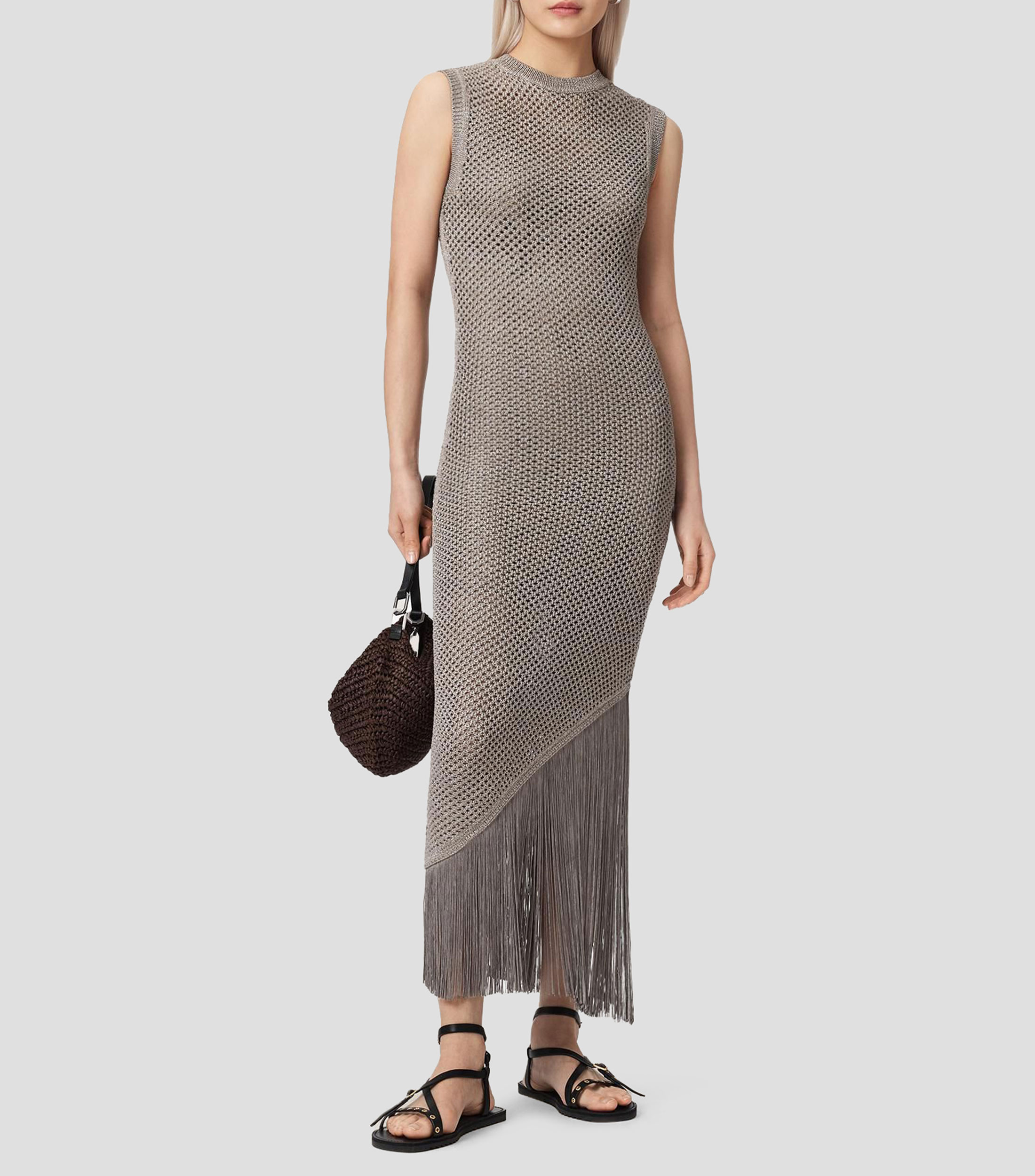 Vestido largo liso Jessie Mujer